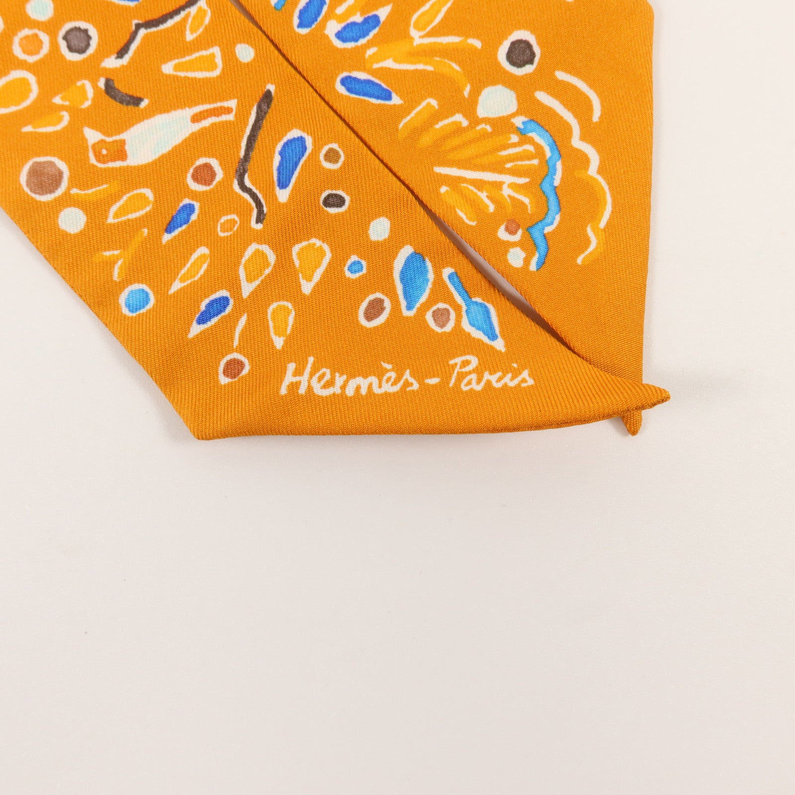 HERMES 絲質Twilly絲巾