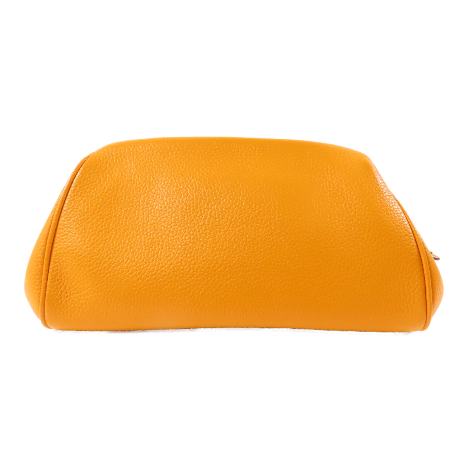Salvatore Ferragamo 牛皮皮革Shoulder Bag金扣鏈帶肩背袋橙色