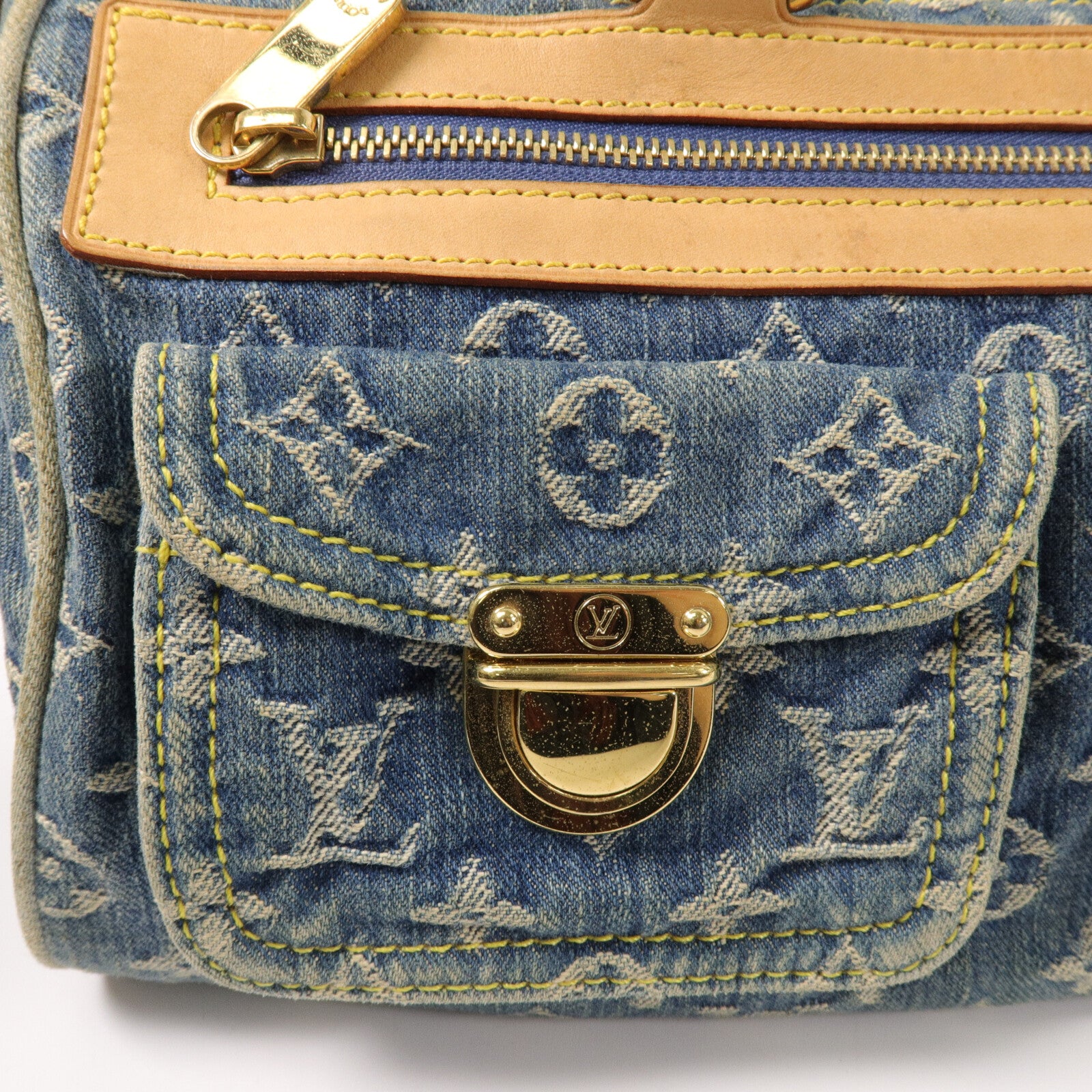 LOUIS VUITTON Monogram Denim Neo Speedy手挽袋