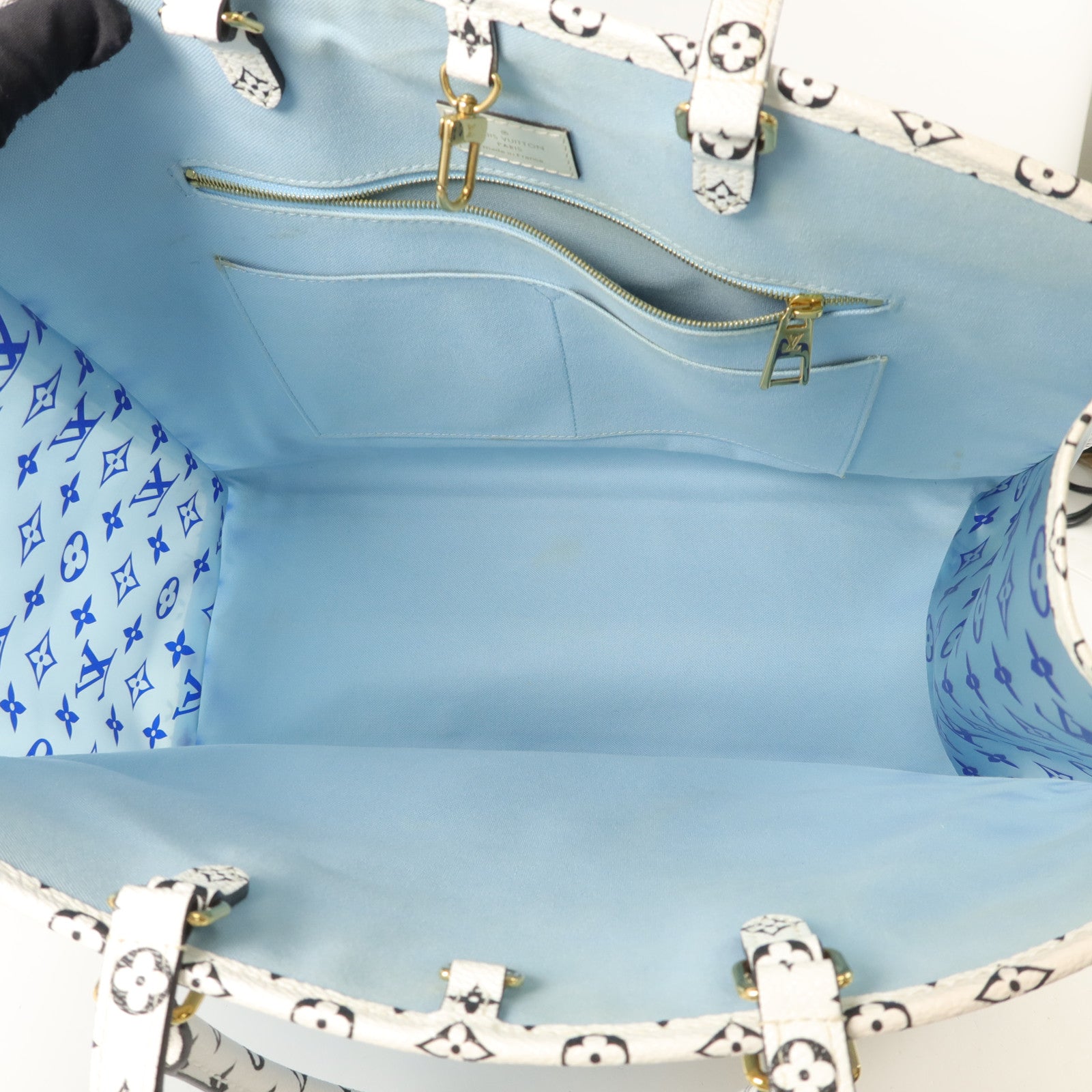 LOUIS VUITTON Monogram Giant/PVC On The Go GM手挽肩背兩用袋