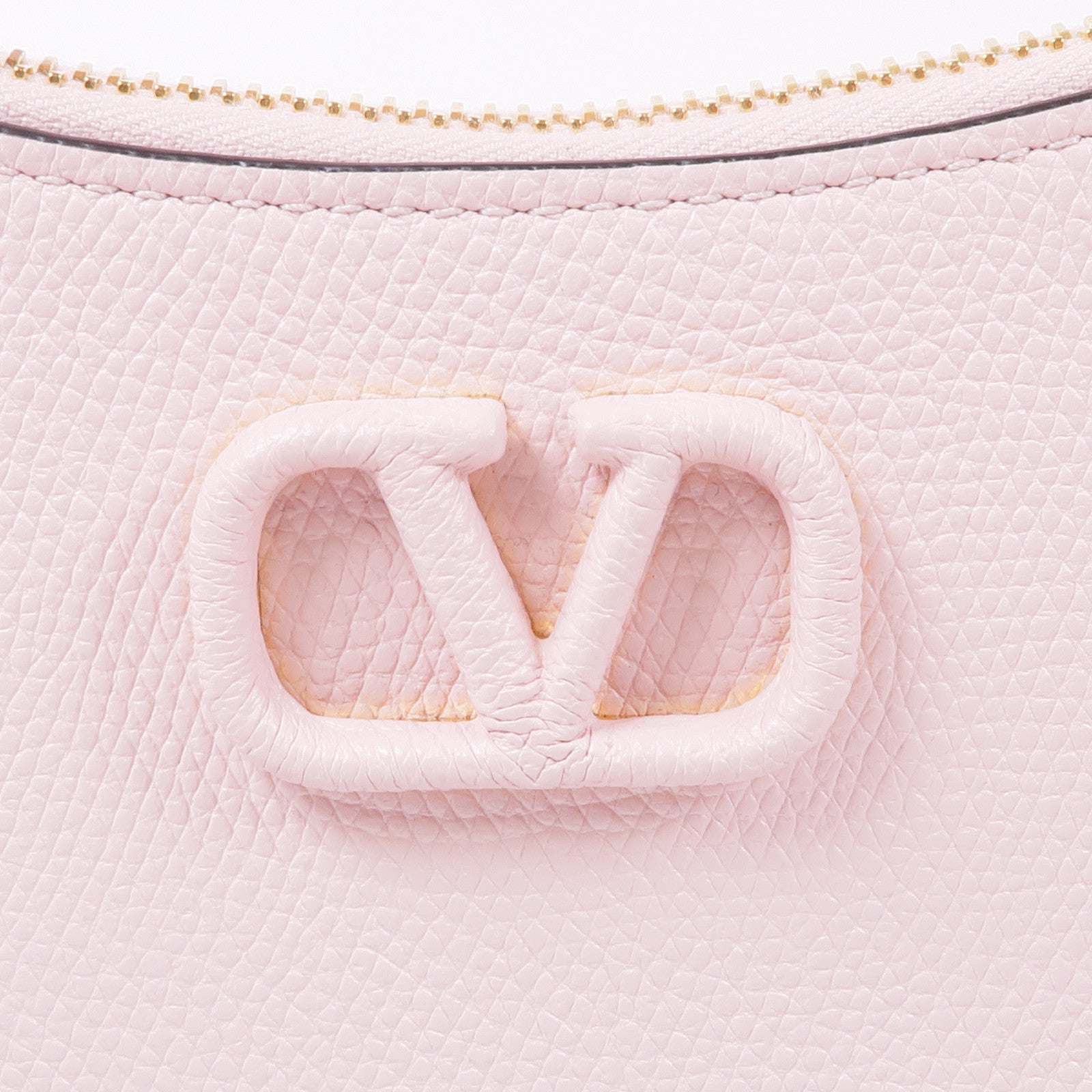 Valentino 皮革VLogo Signature Hobo Bag金扣肩背袋