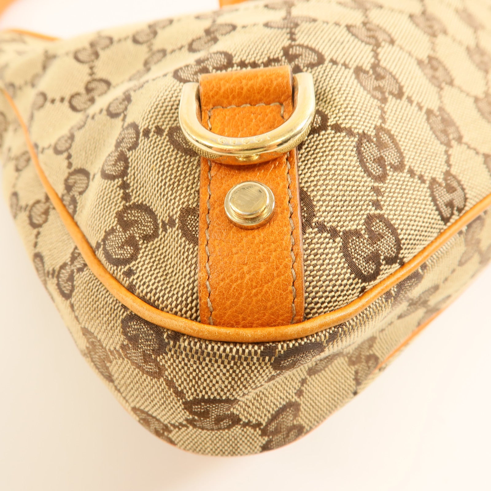 GUCCI 帆布Abbey金扣肩背袋