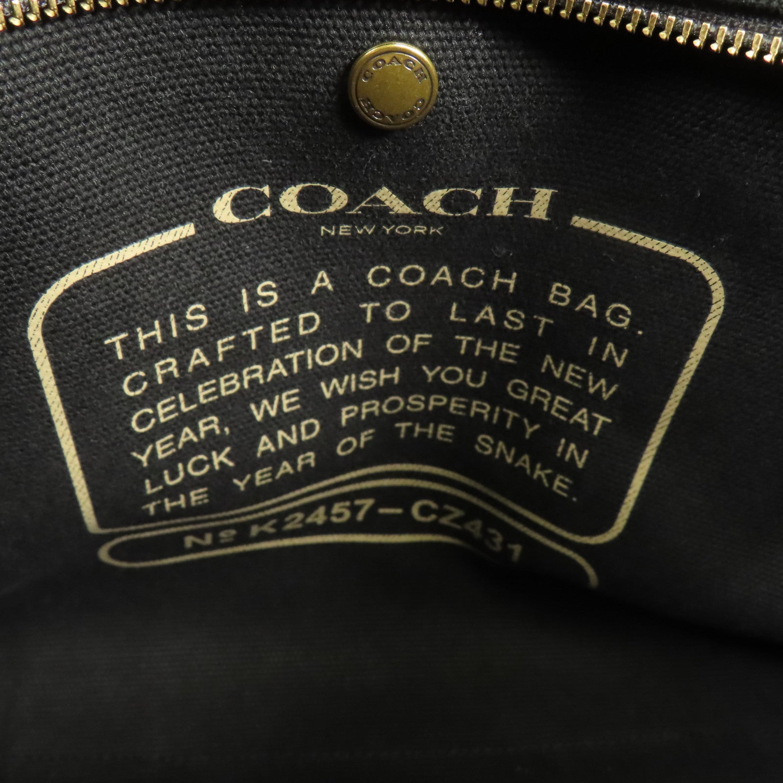 COACH 帆布Shoulder Bag金扣手挽肩背兩用袋