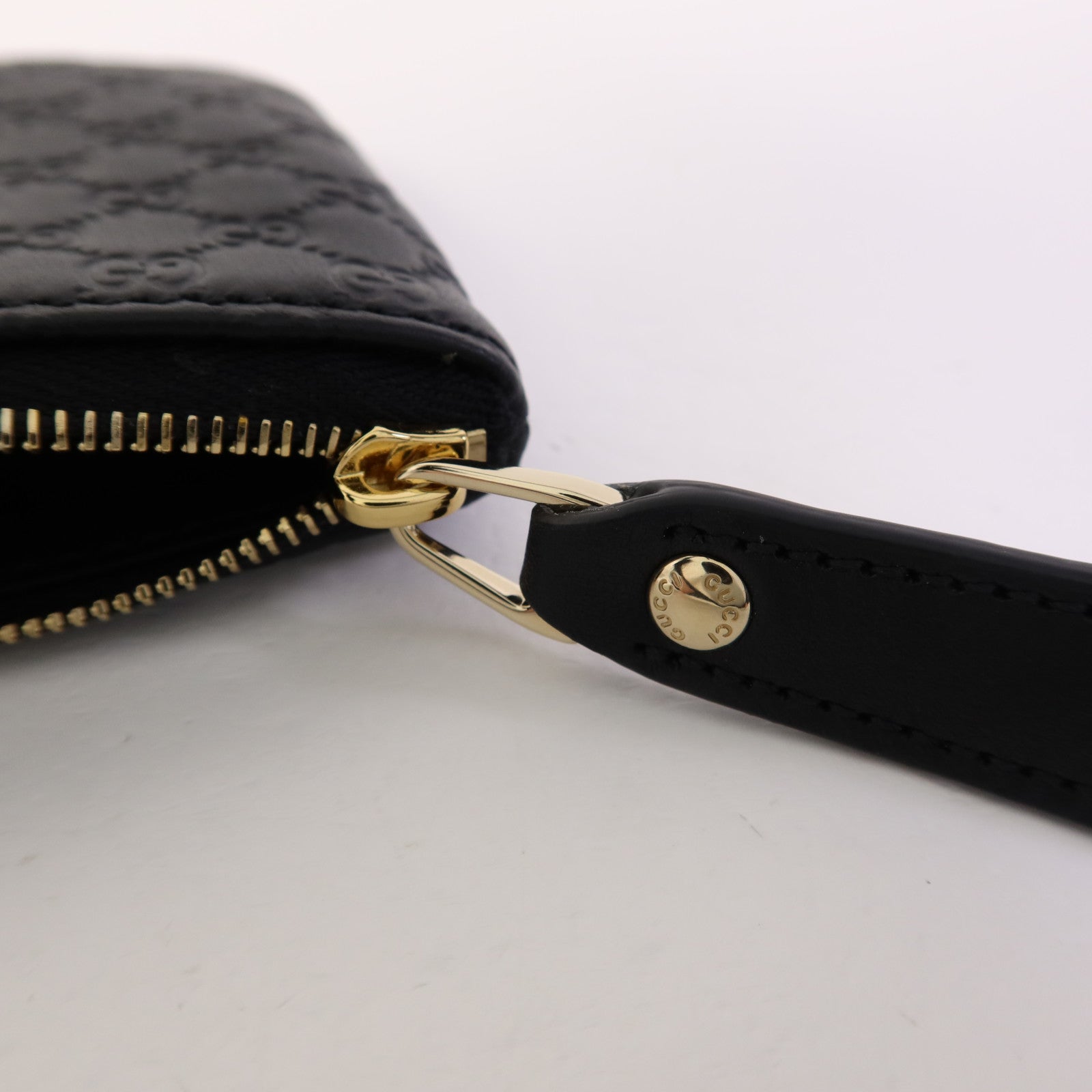 GUCCI 牛皮皮革Key Pouch金扣鎖匙包