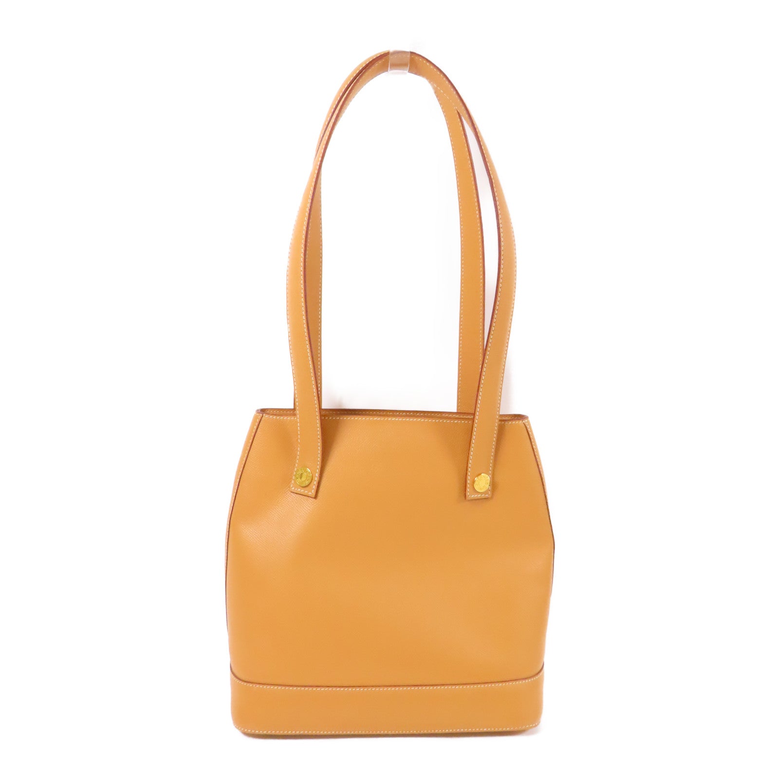 HERMES VGC皮革Sorbonne金扣肩背袋