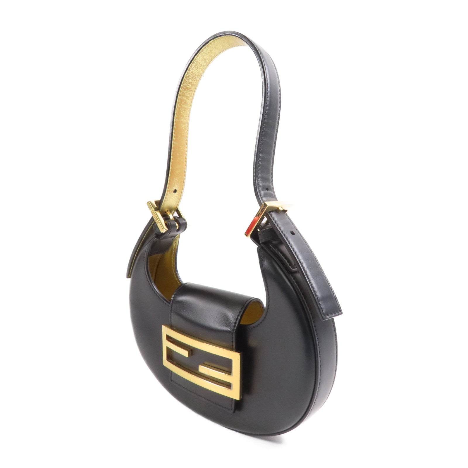 FENDI 牛皮皮革Cookie Hobo Bag金扣肩背袋