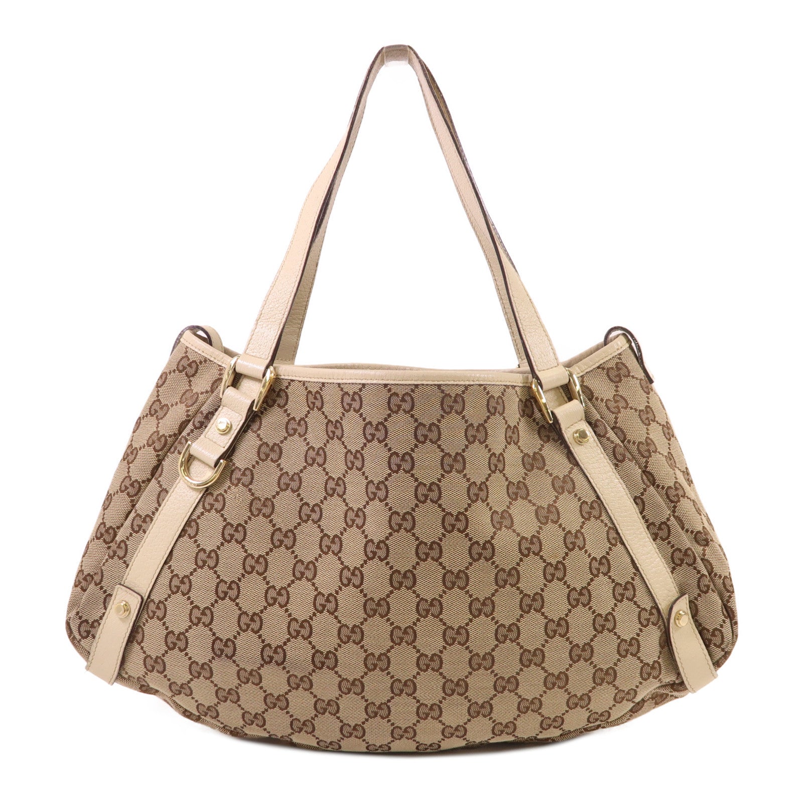 GUCCI 帆布Abbey金扣肩背袋