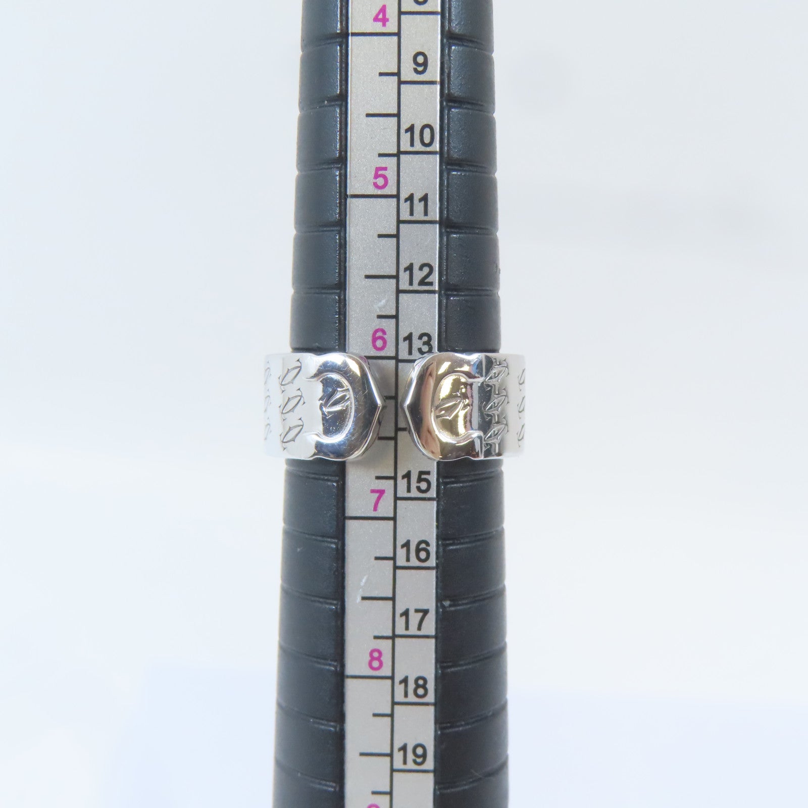 CARTIER 【激減優惠】18K白金Anniversary Logo Ring戒指Cartier#53/US#6.25