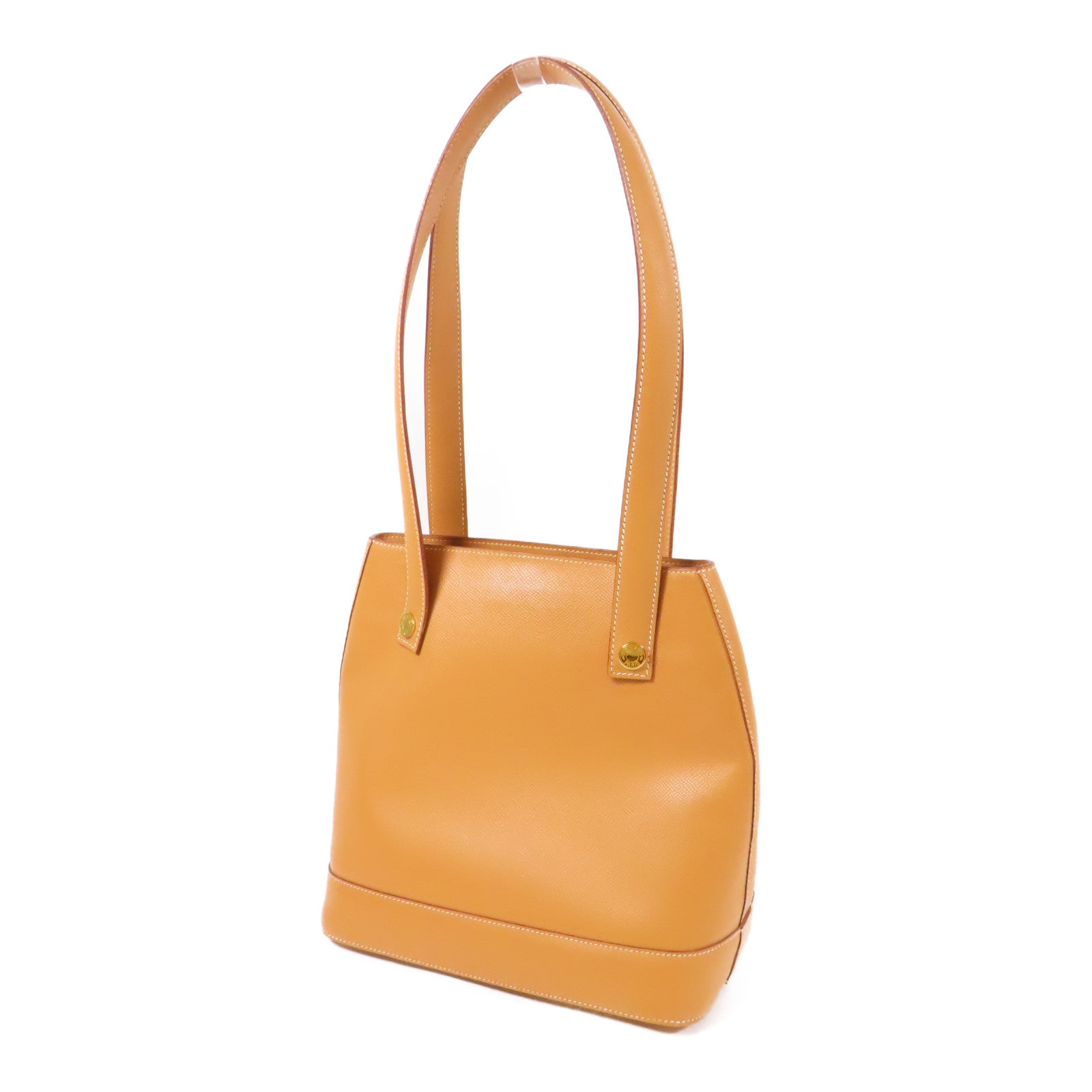 HERMES VGC皮革Sorbonne金扣肩背袋