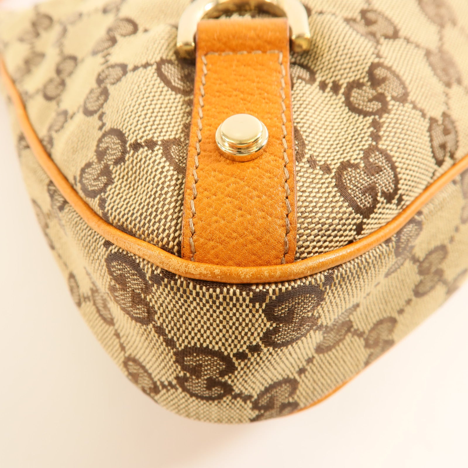 GUCCI 帆布Abbey金扣肩背袋