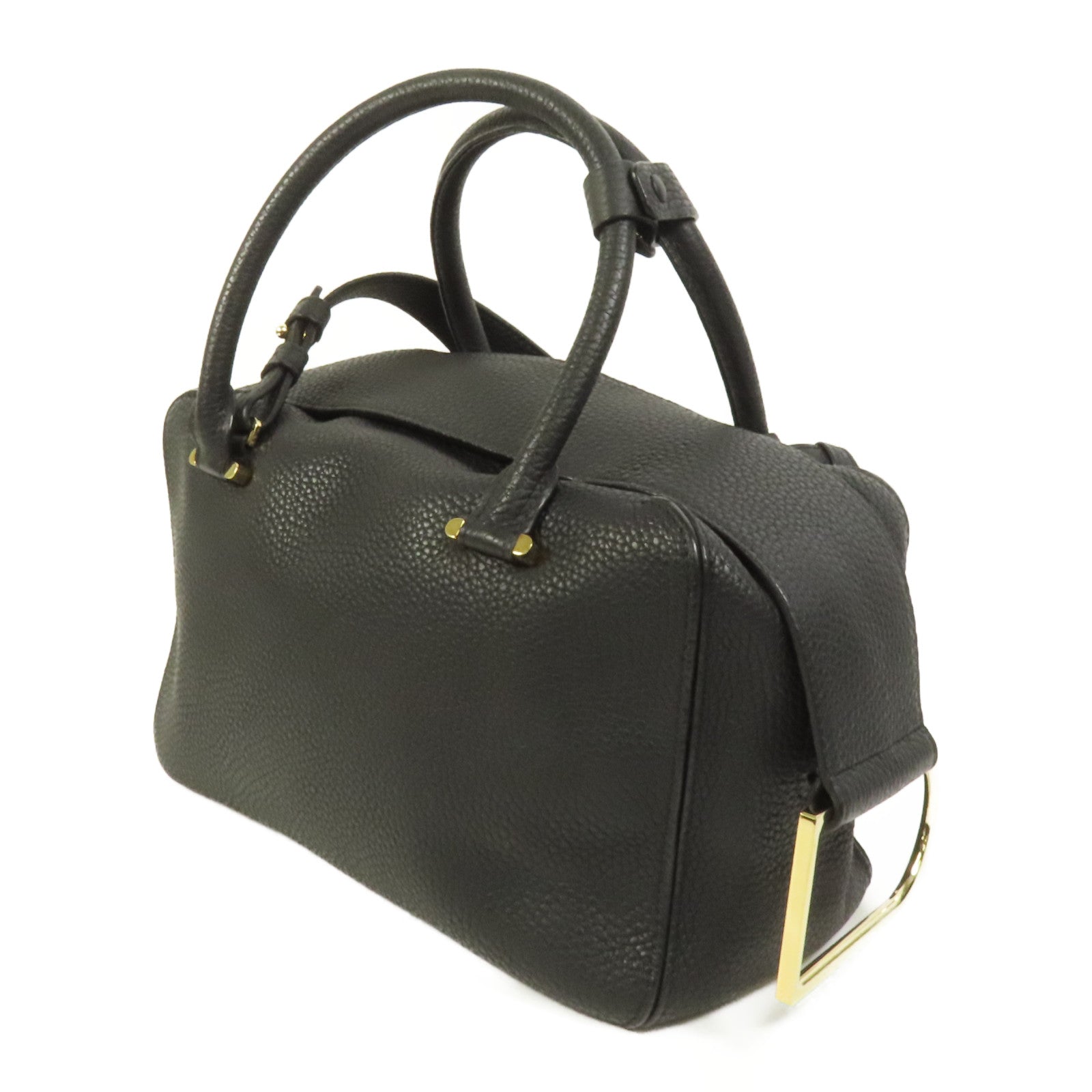 Delvaux 牛皮皮革Cool Box MM金扣手挽肩背兩用袋