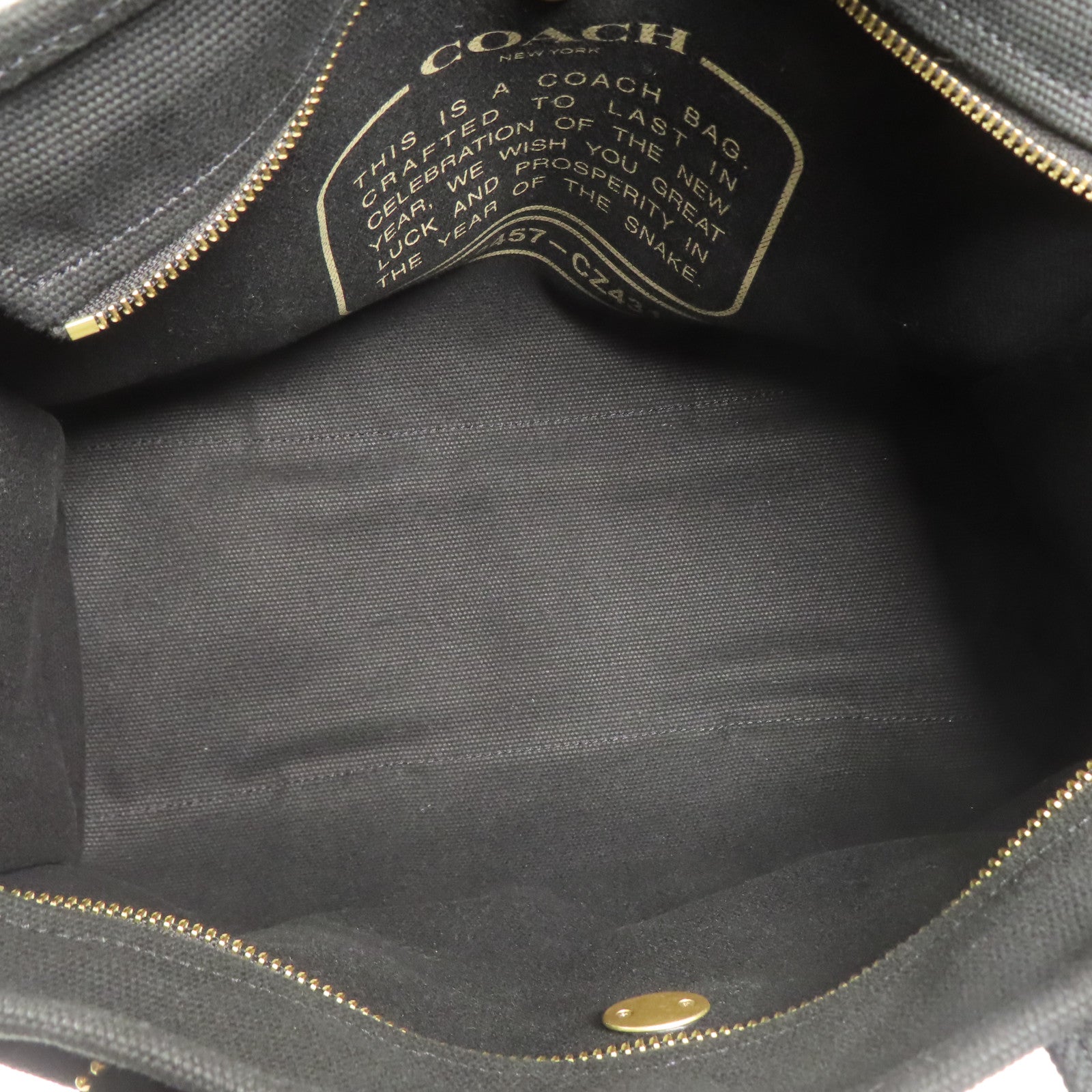 COACH 帆布Shoulder Bag金扣手挽肩背兩用袋