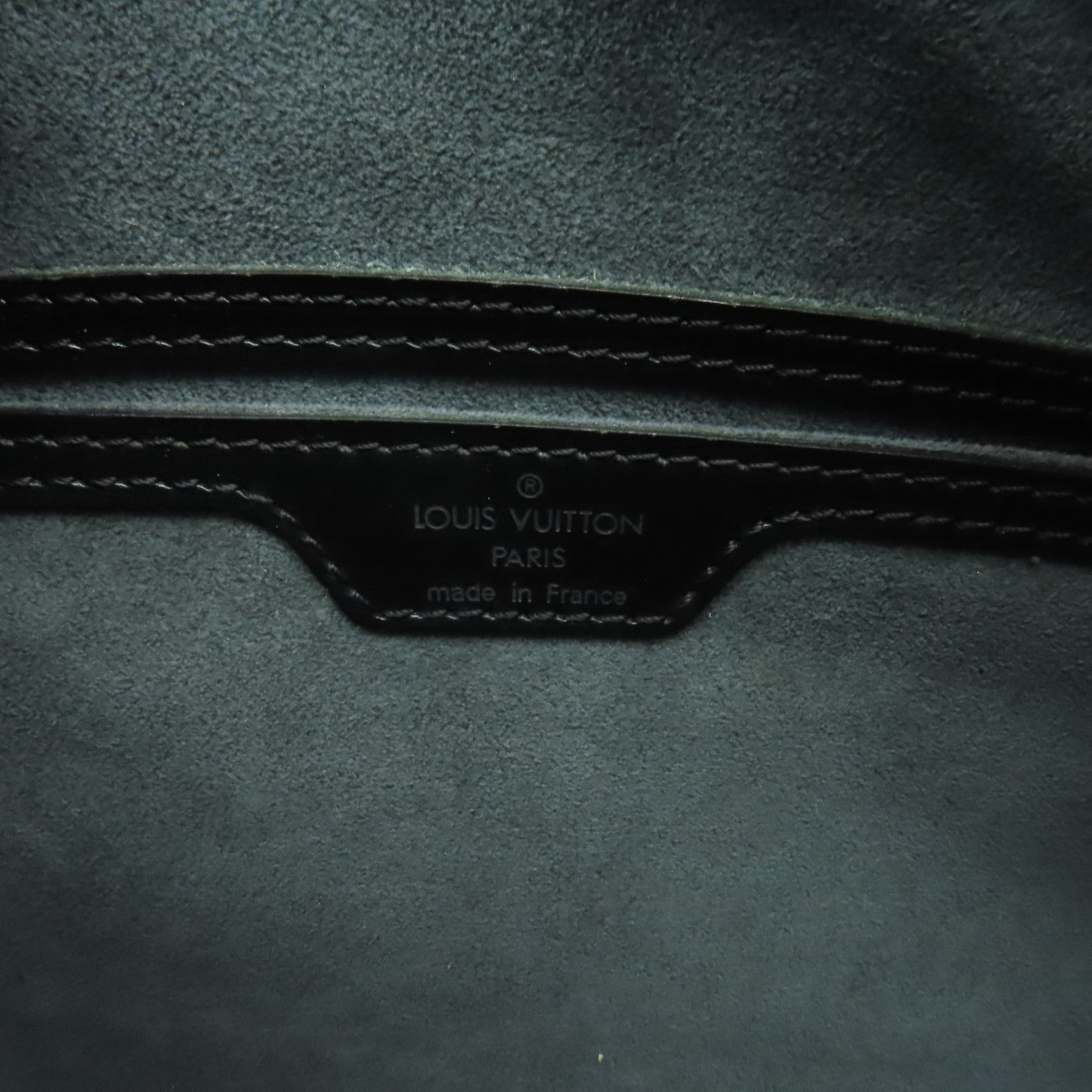 LOUIS VUITTON 【激減優惠】Epi Soufflot金扣手挽袋黒色