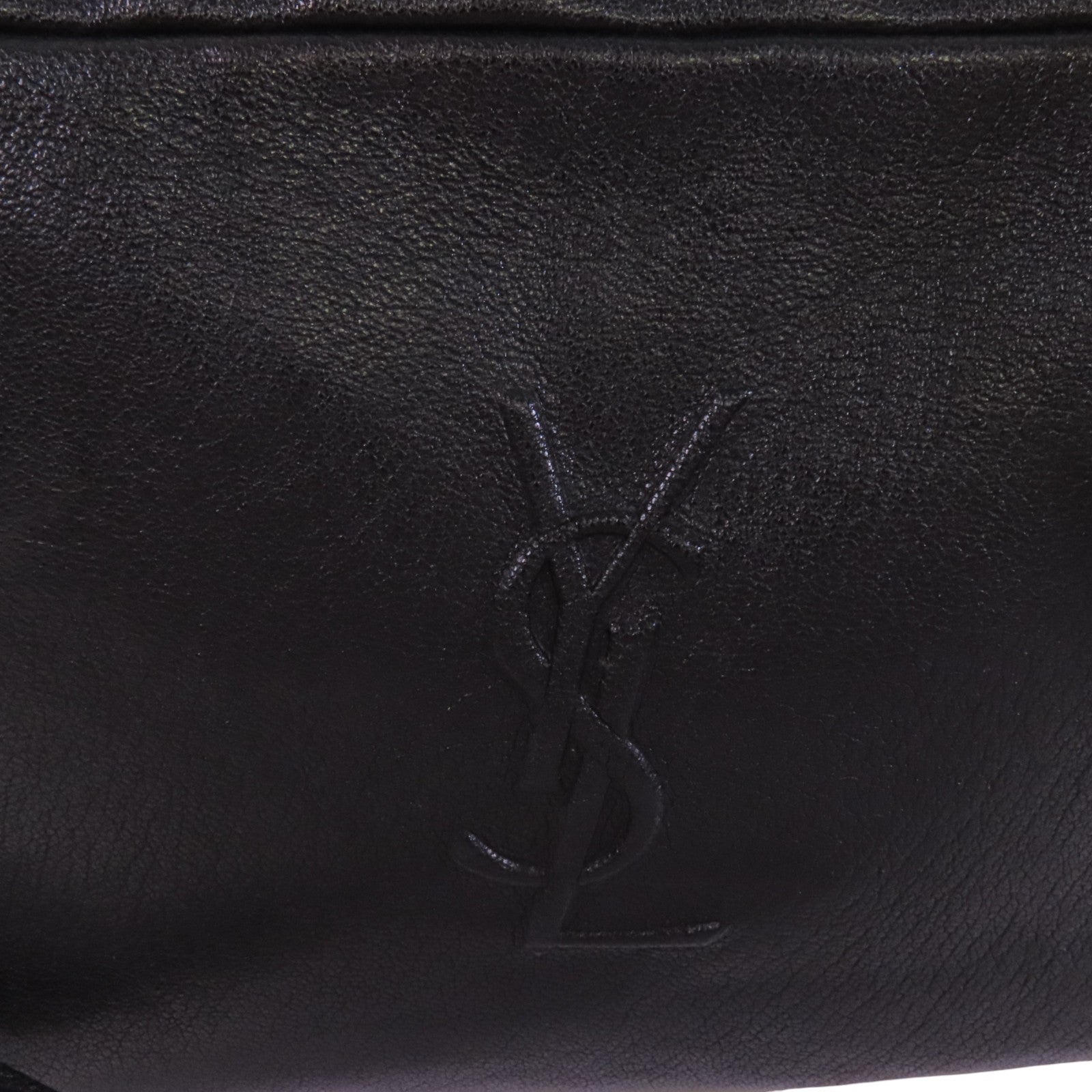 SAINT LAURENT 牛皮皮革Lou Camera Bag銀扣肩背袋