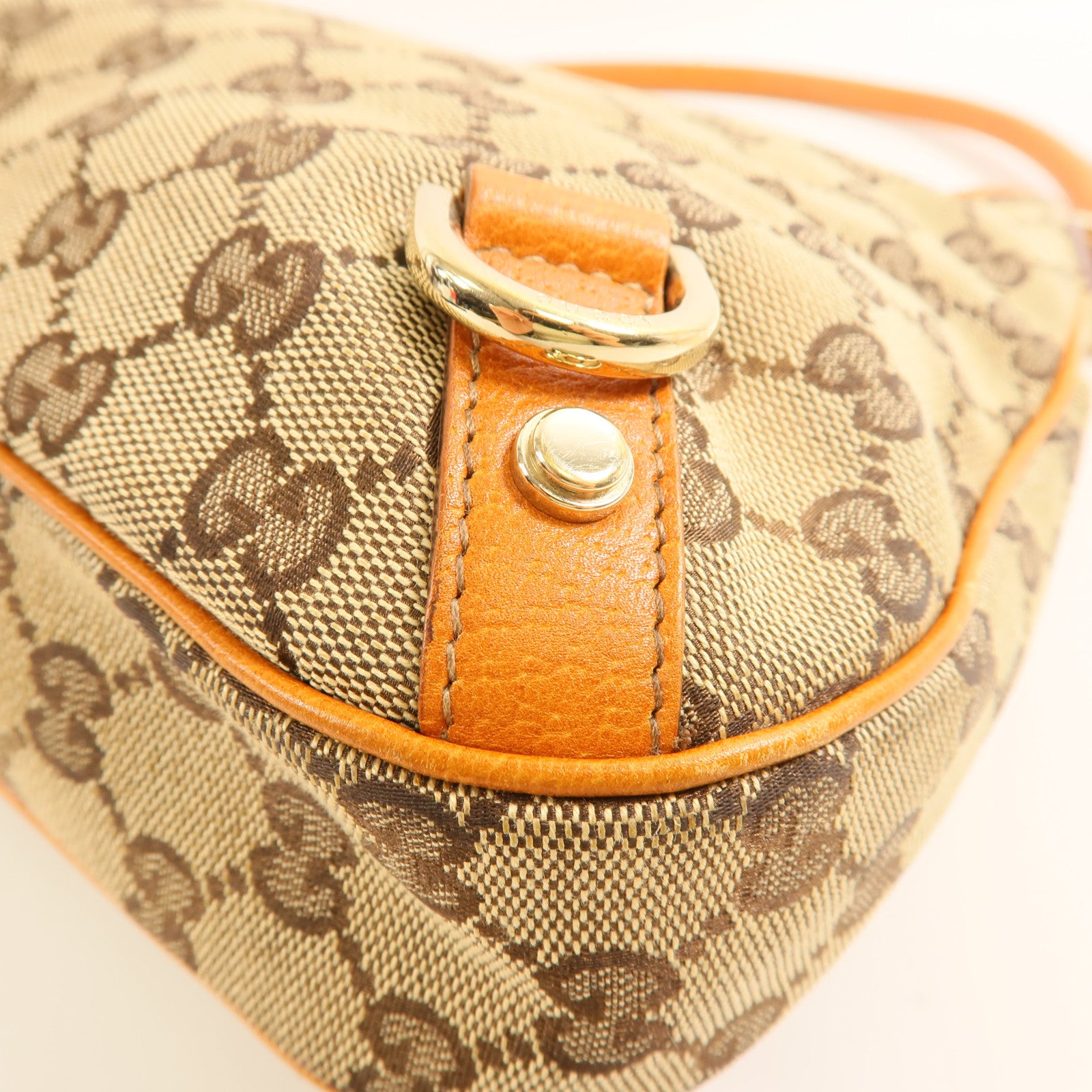 GUCCI 帆布Abbey金扣肩背袋