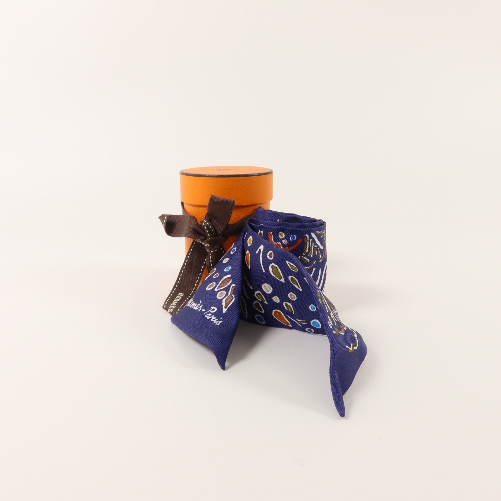 HERMES 絲質Twilly絲巾