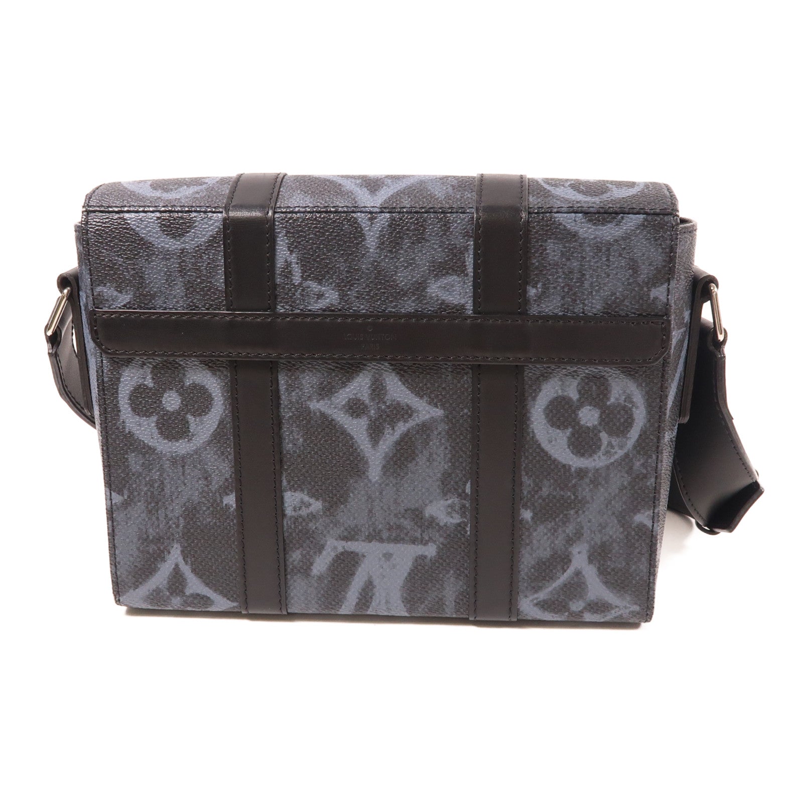 LOUIS VUITTON Monogram Pastel Noir Pastel Trunk銀扣肩背袋