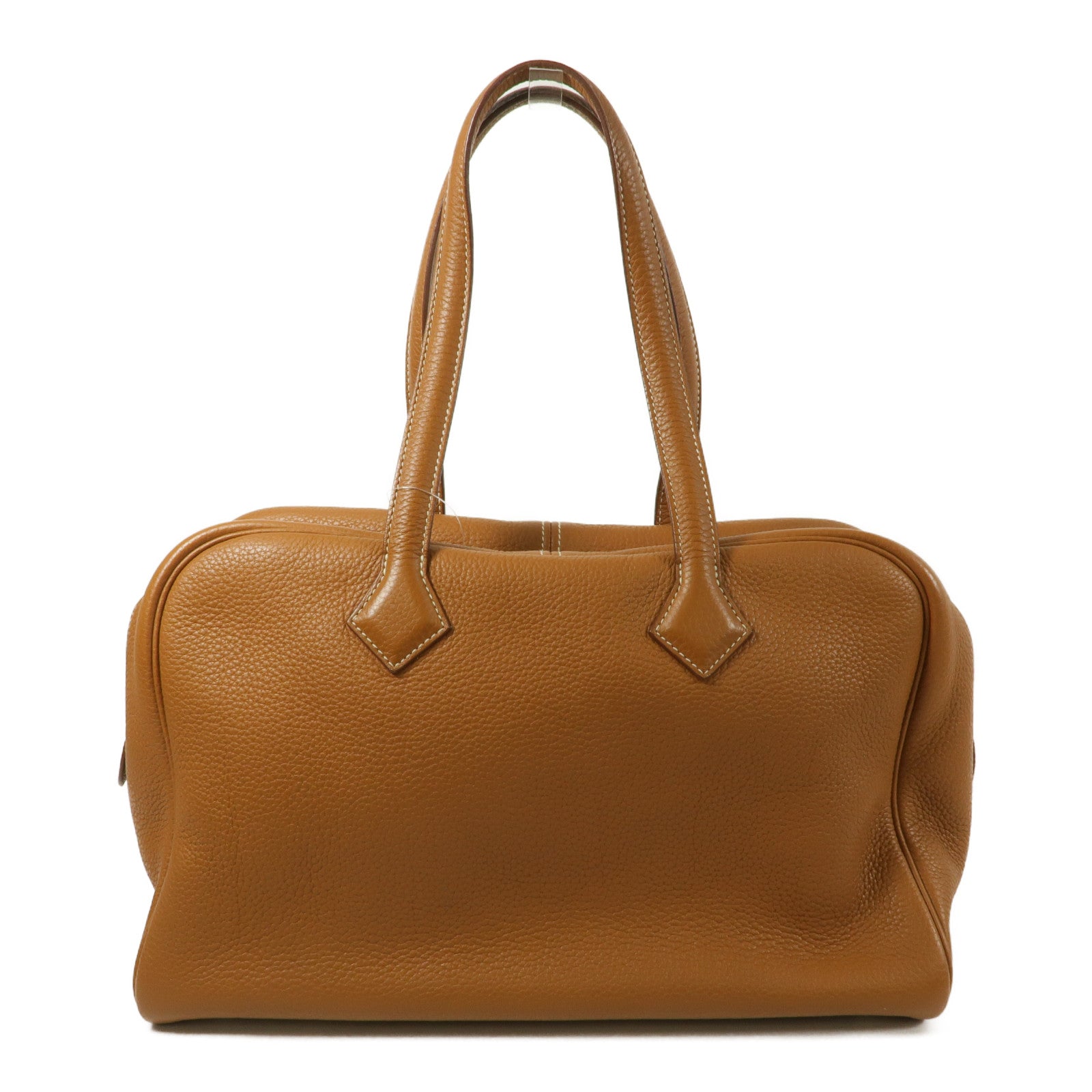 HERMES Clemence皮革Victolia 35手挽肩背兩用袋Gold