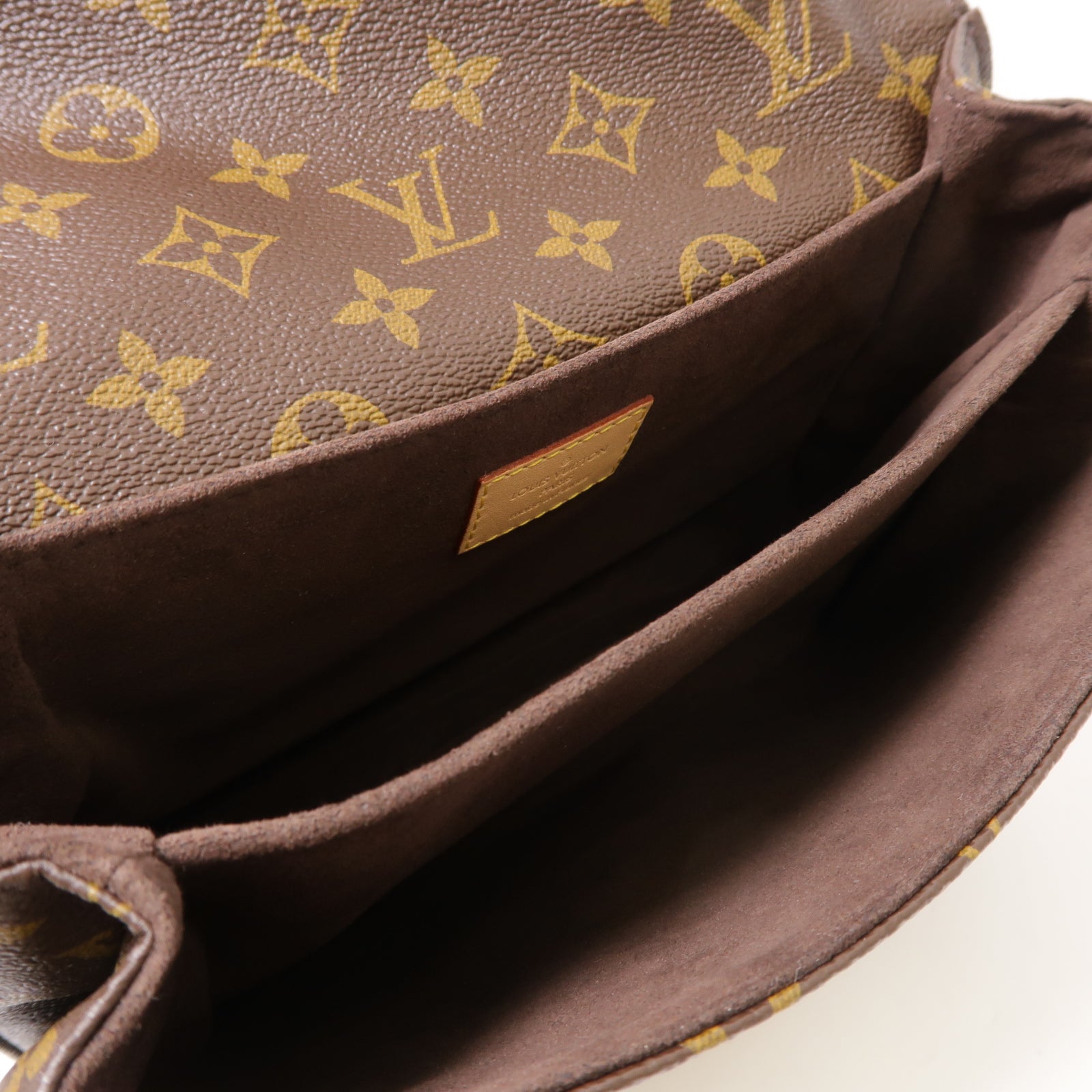 LOUIS VUITTON Monogram Pochette Metis金扣手挽肩背兩用袋棕色