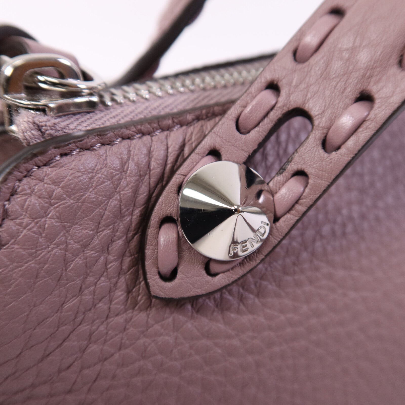 FENDI 牛皮皮革By The Way銀扣手挽肩背兩用袋