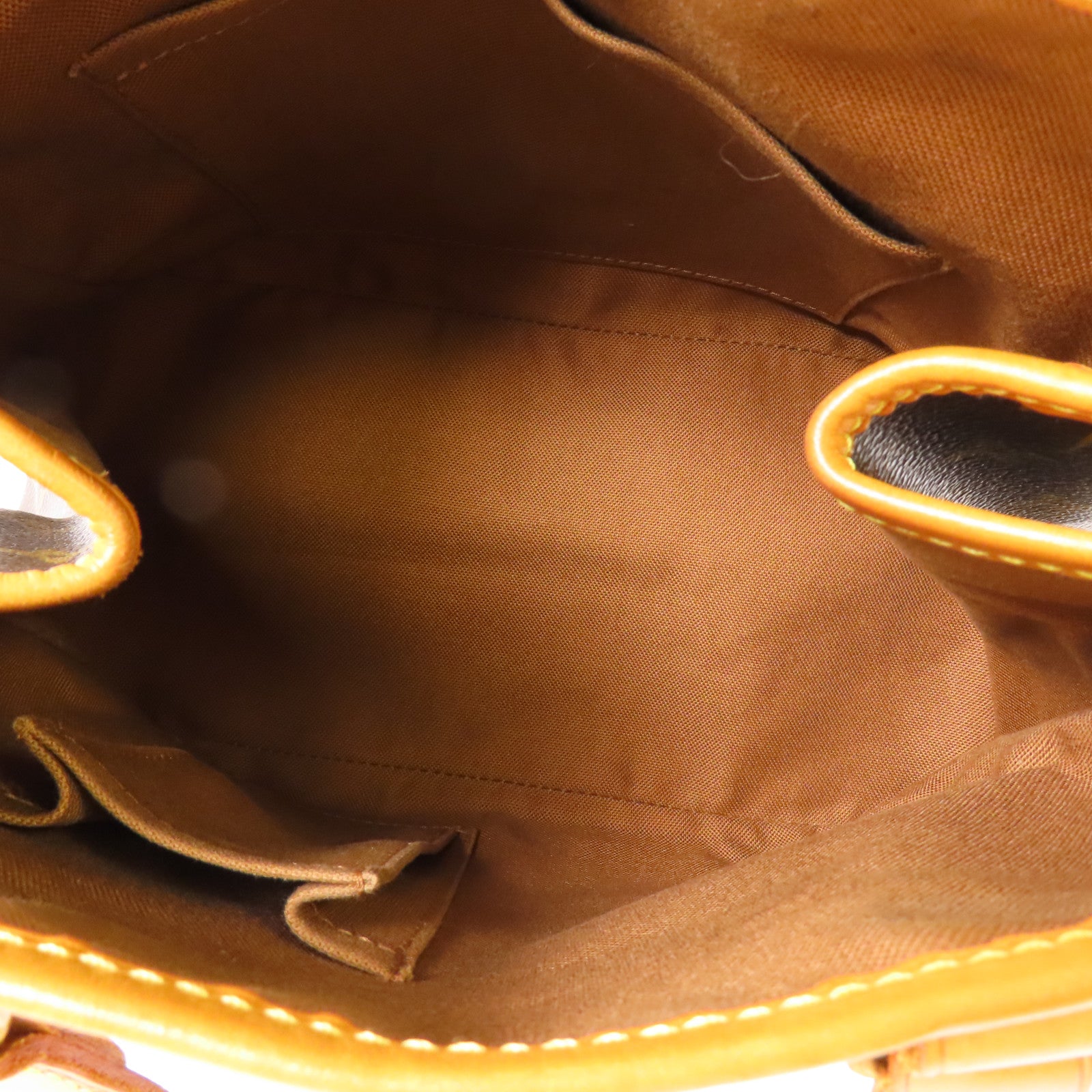 LOUIS VUITTON Monogram Batignolles金扣手挽袋棕色