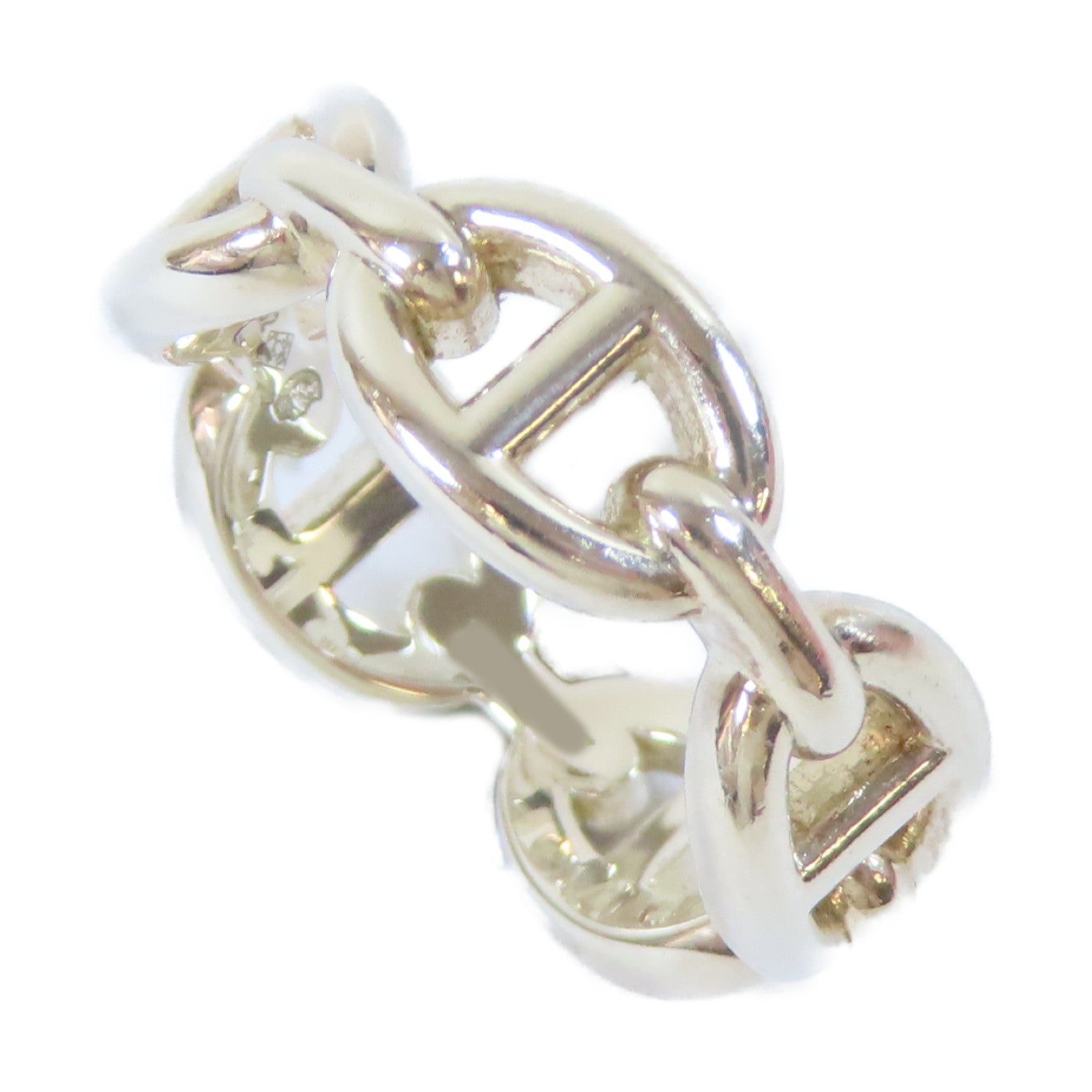 HERMES 925純銀Roulis Ring戒指Hermes#52/US#5.75