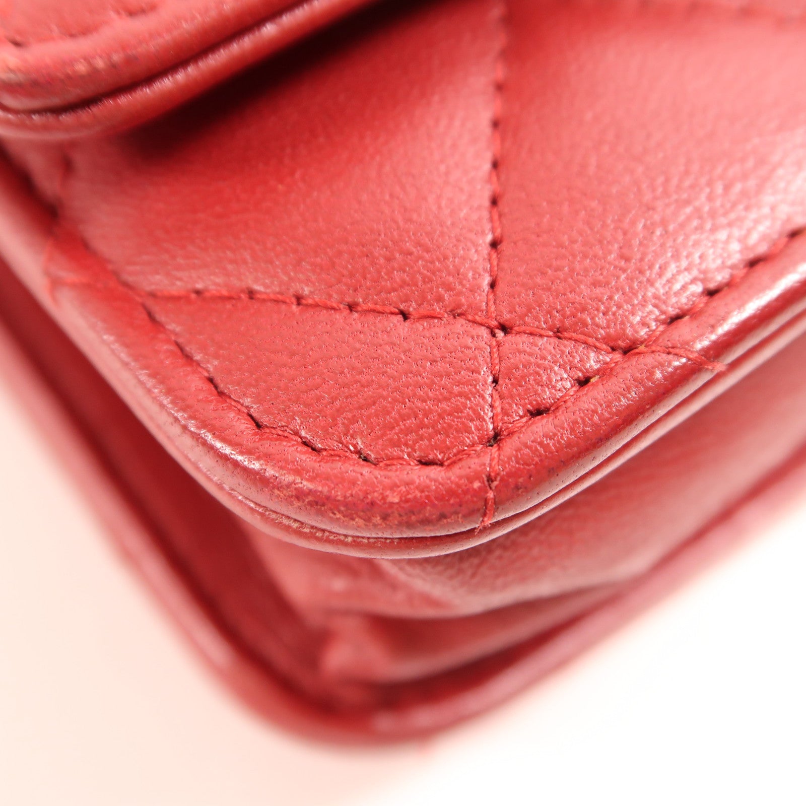 CHANEL 牛皮皮革WOC Wallet On Chain金扣鏈帶肩背袋