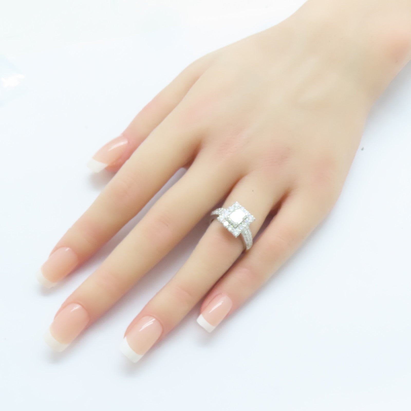 JEWELRY 【激減優惠】PT900鉑金Diamond Ring 1.045ct鑽石/1.11ct鑚石戒指US#6