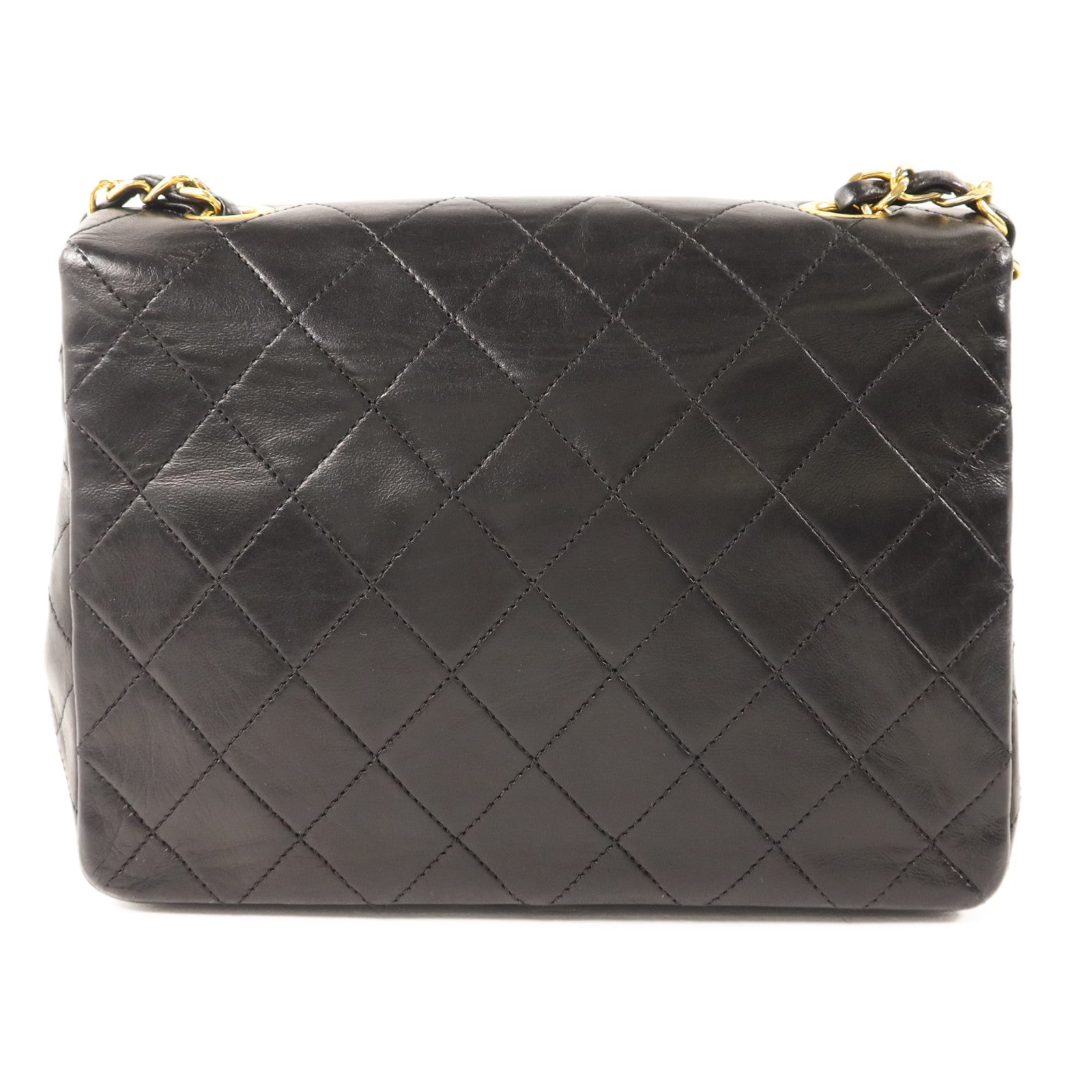 CHANEL 牛皮皮革Vintage Classic Flap Bag金扣鏈帶肩背袋