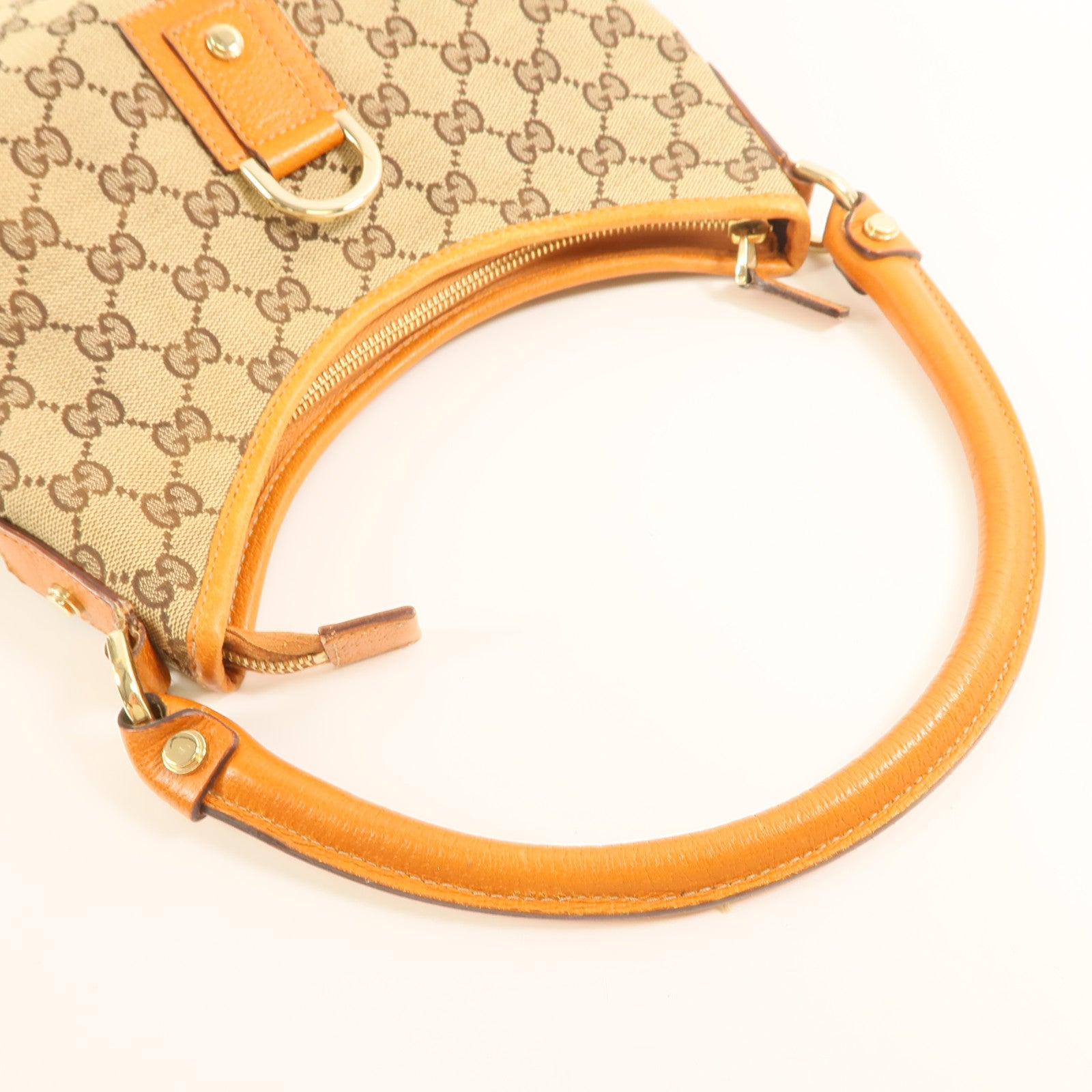 GUCCI 帆布Abbey金扣肩背袋