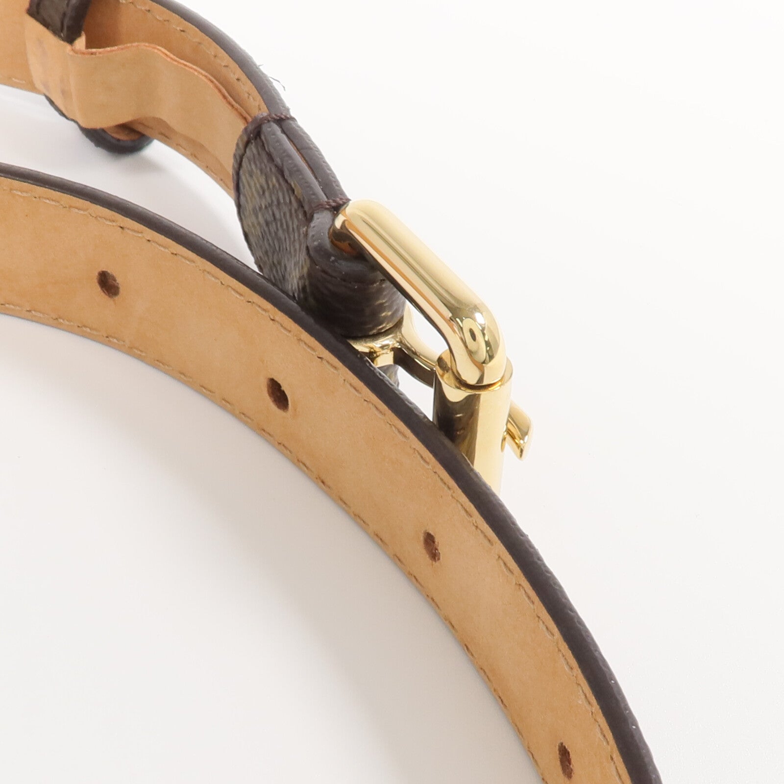 LOUIS VUITTON Monogram Belt金扣皮帶