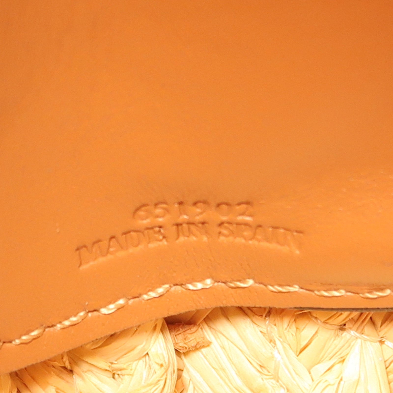 LOEWE 牛皮皮革/Raffia Small Gate Top Handle Bag金扣手挽肩背兩用袋