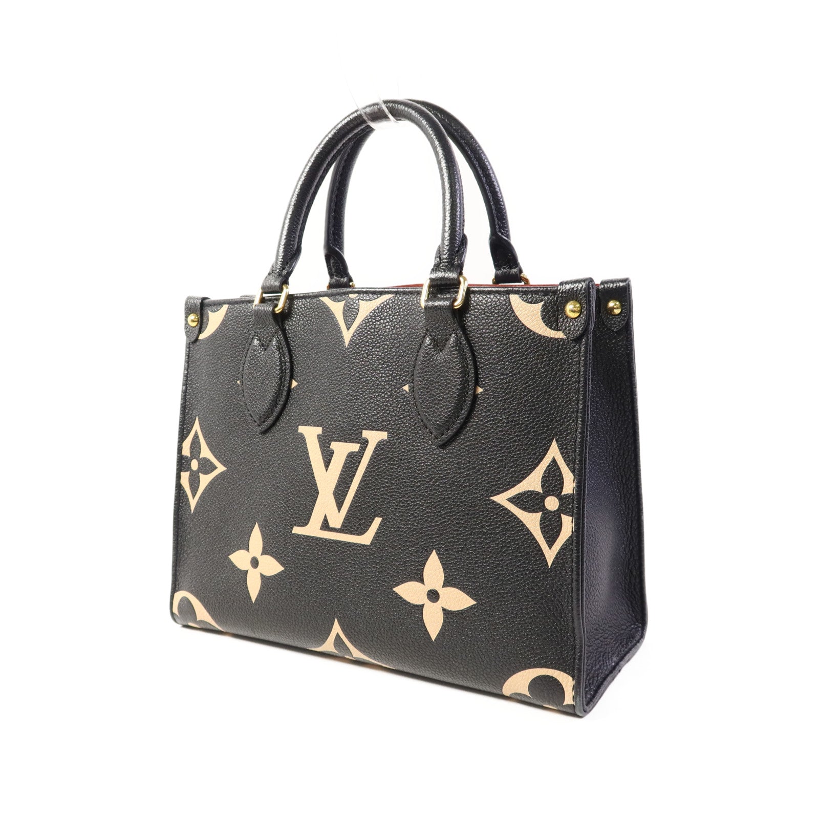 LOUIS VUITTON Monogram Empreinte On The Go PM金扣手挽肩背兩用袋