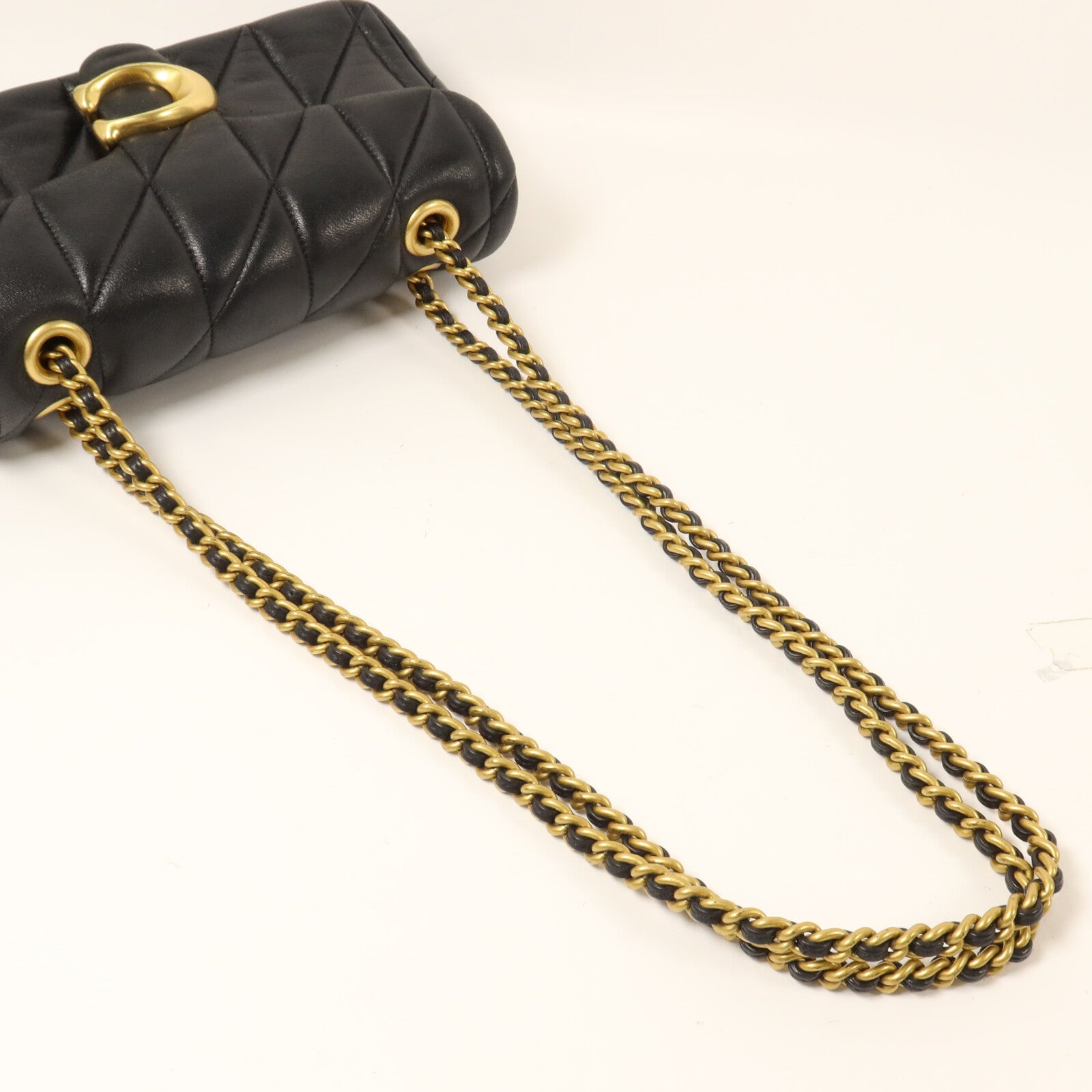 COACH 牛皮皮革Quilted Tabby 20鏈帶肩背袋