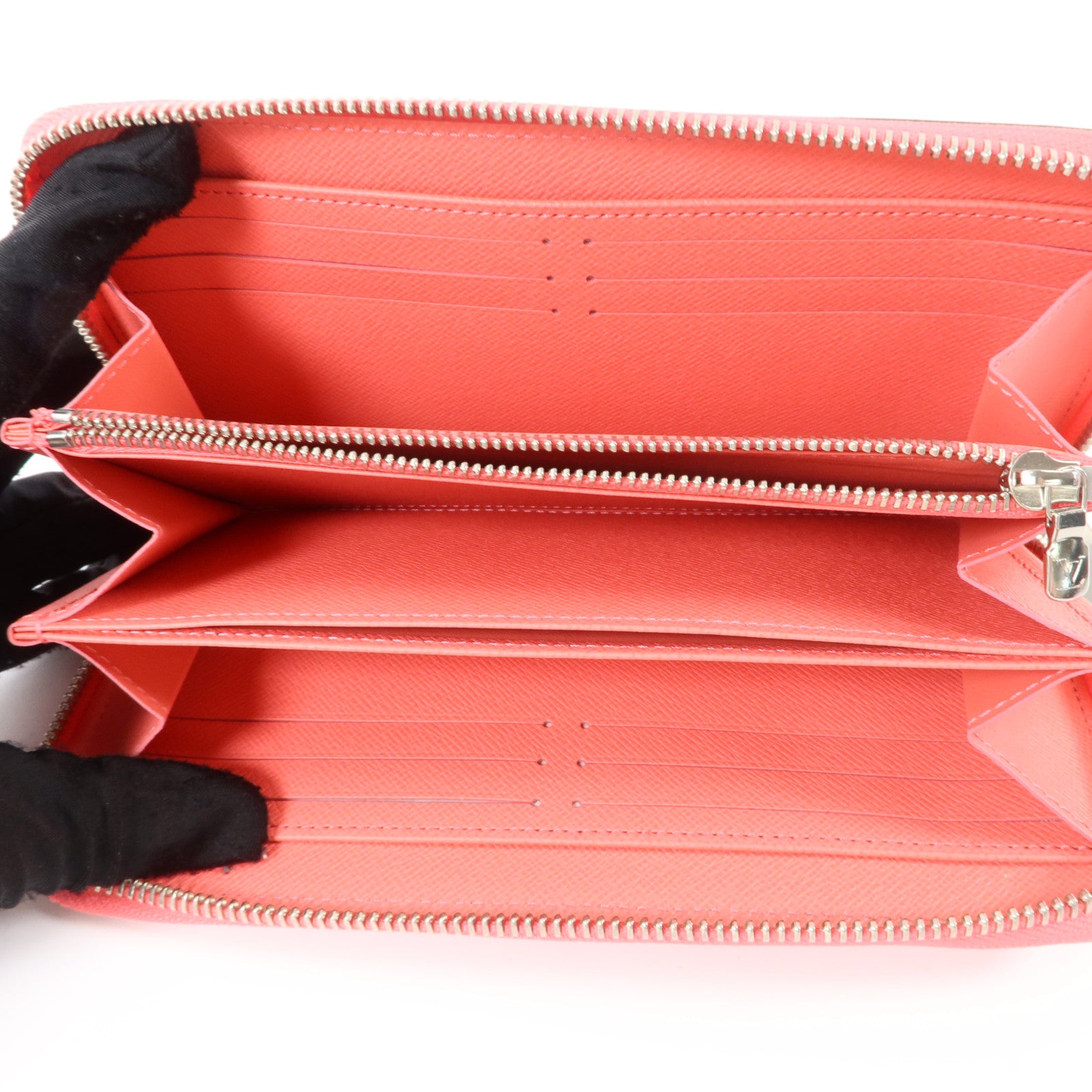LOUIS VUITTON Epi Zippy Wallet銀扣長錢包