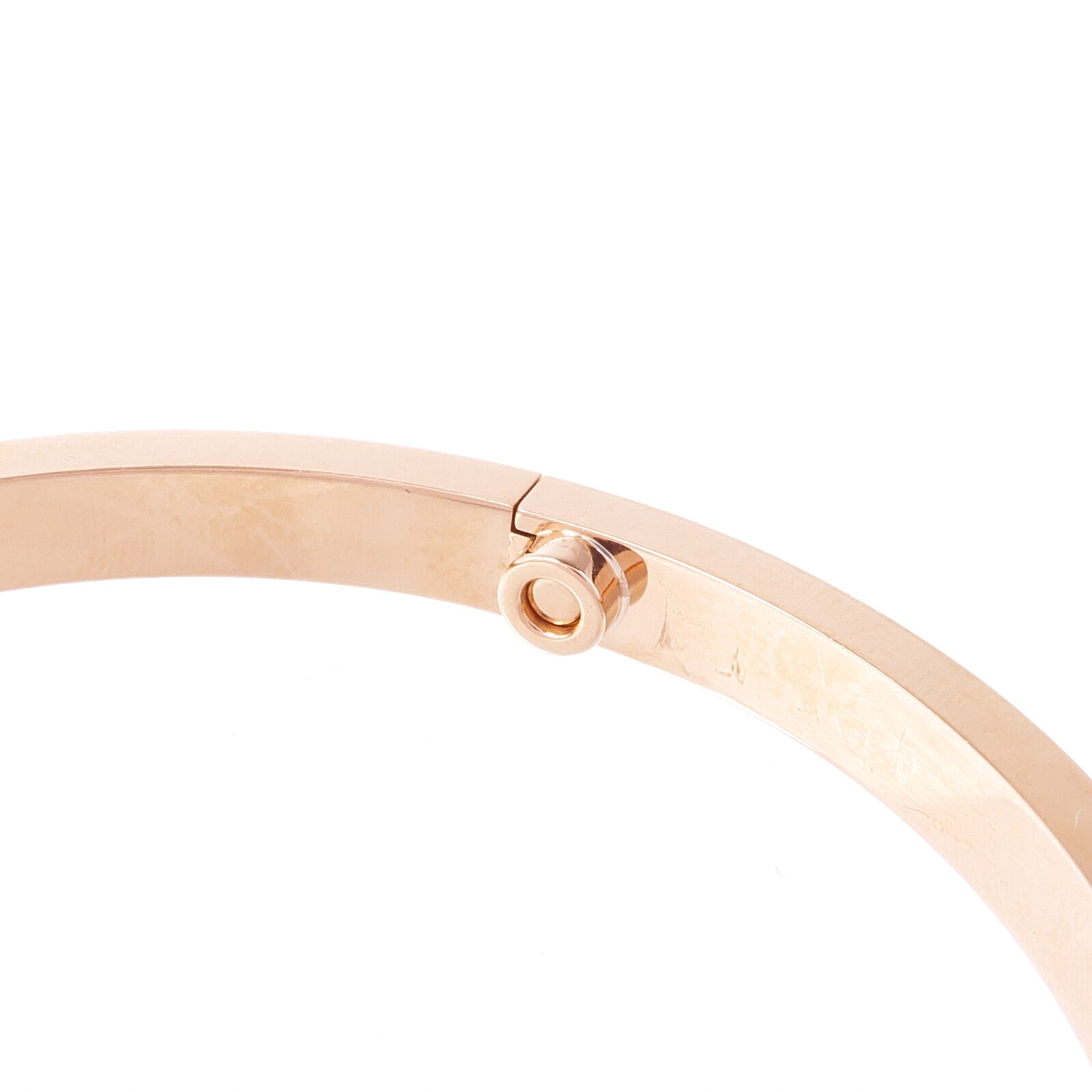 CARTIER 18K玫瑰金Love Bracelet Small Model Full Diamonds鑽石手鐲Cartier#16