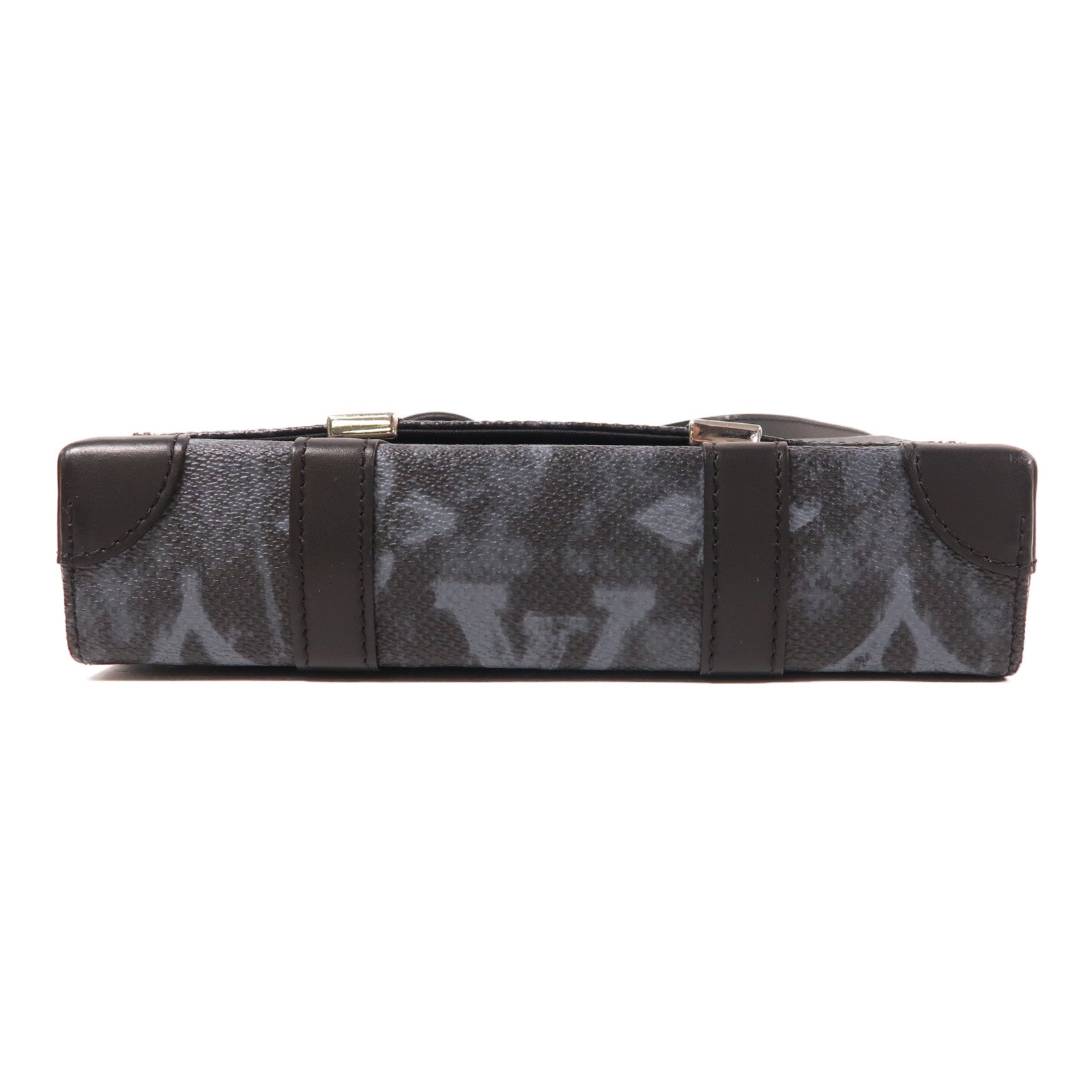 LOUIS VUITTON Monogram Pastel Noir Pastel Trunk銀扣肩背袋
