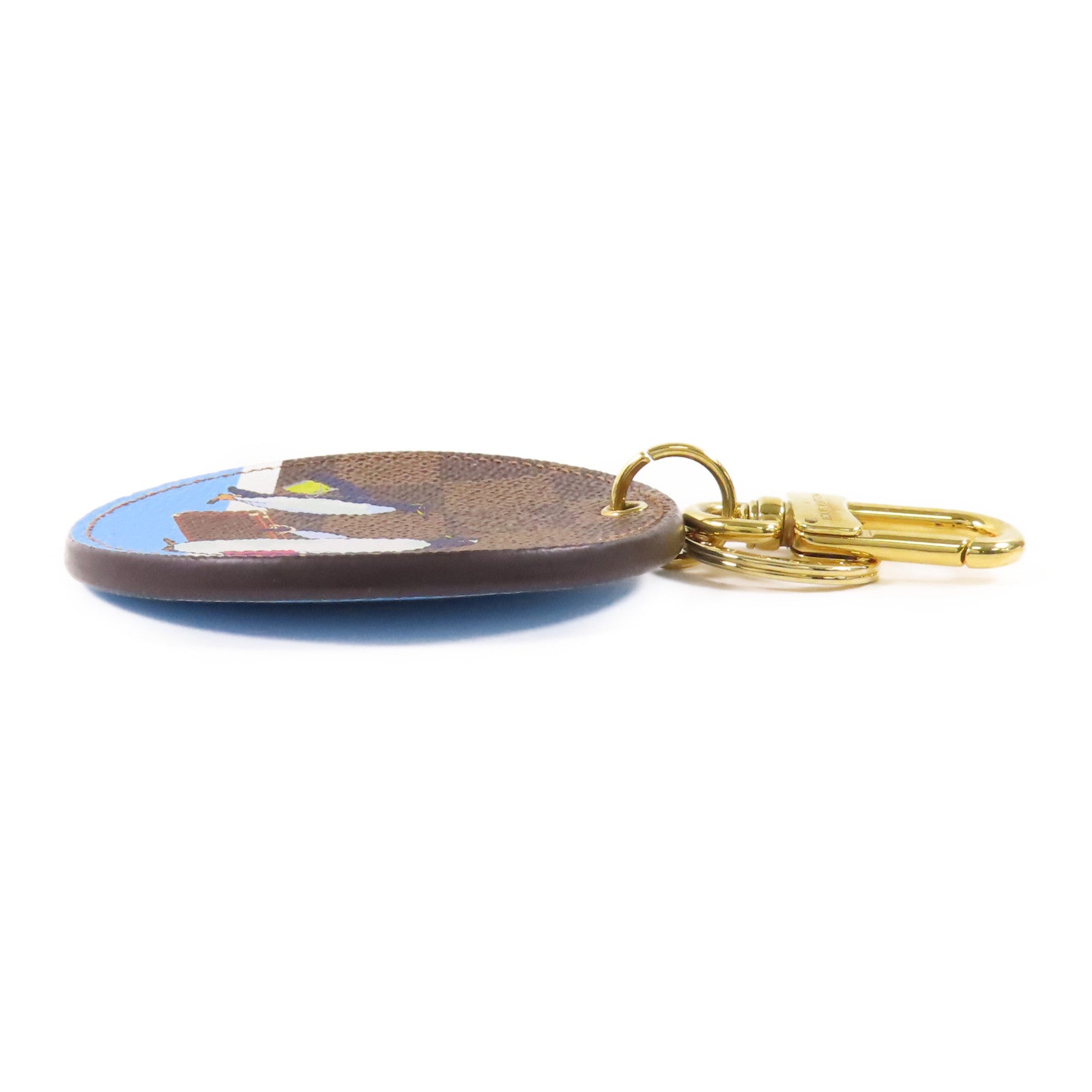 LOUIS VUITTON Damier Key Holder金扣鎖匙扣