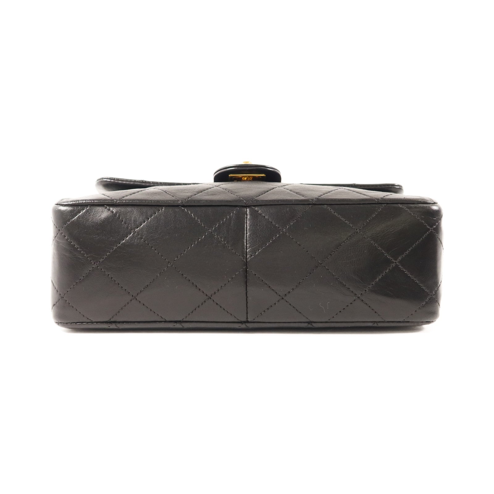 CHANEL 牛皮皮革Vintage Classic Flap Bag金扣鏈帶肩背袋