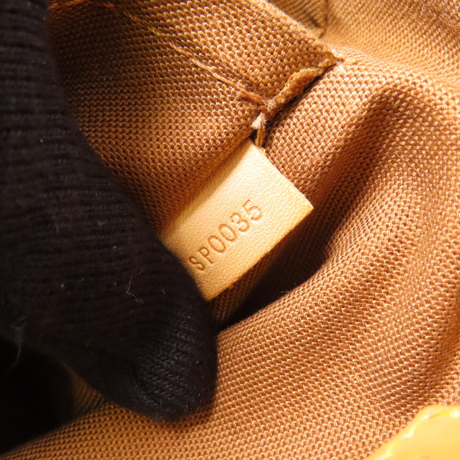 LOUIS VUITTON Monogram Batignolles金扣手挽袋棕色