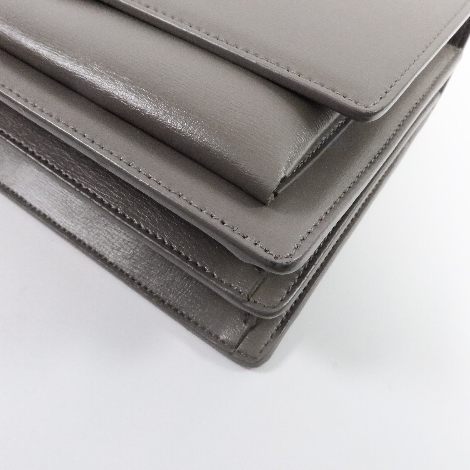 SAINT LAURENT 牛皮皮革Shoulder Bag鏈帶肩背袋