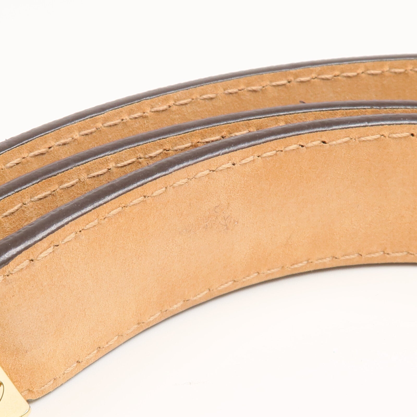 LOUIS VUITTON Monogram Belt金扣皮帶