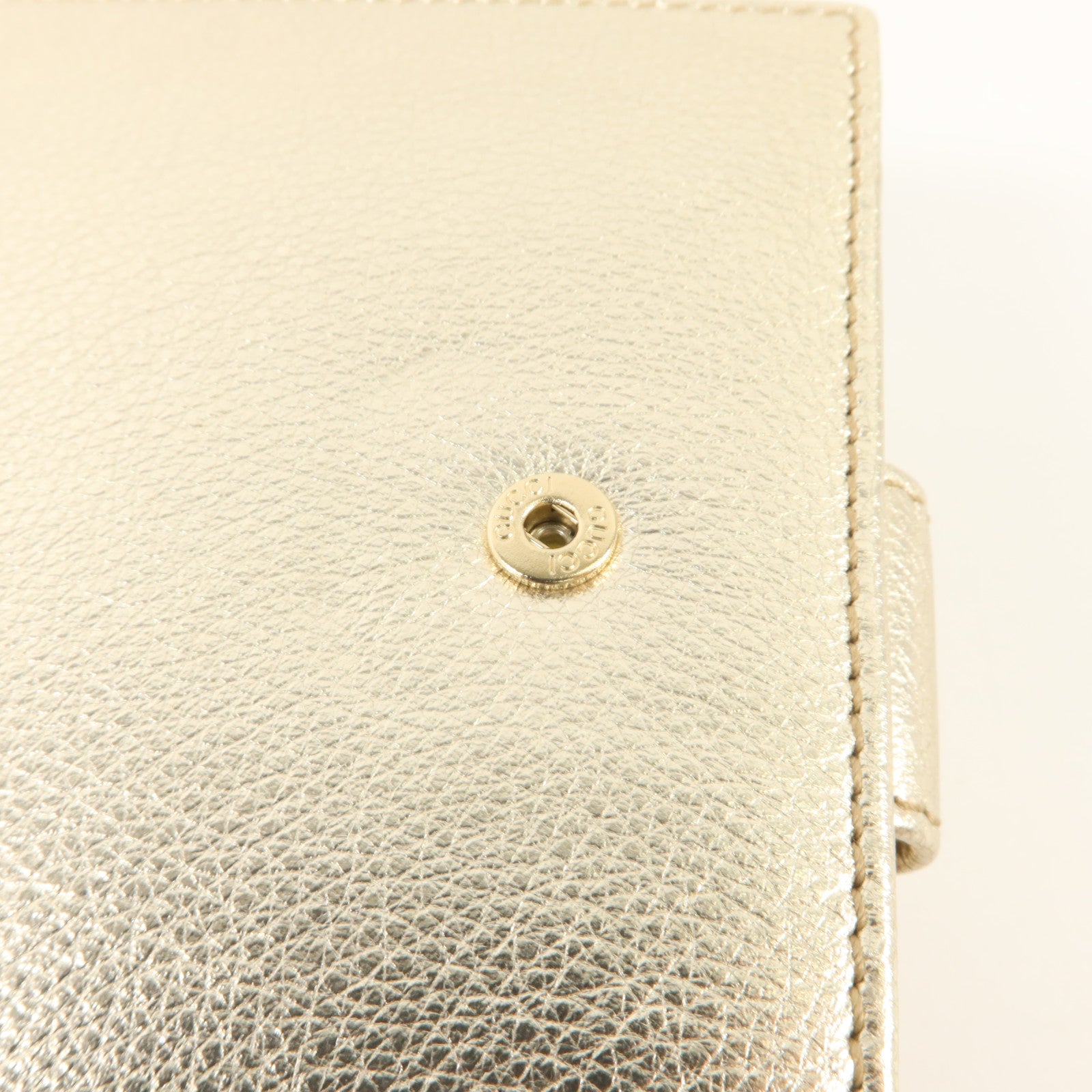 GUCCI 牛皮皮革Interlocking G W Hook Wallet錢包