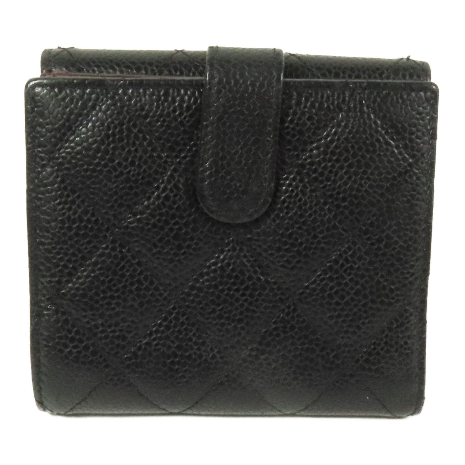 CHANEL 牛皮皮革Wallet金扣錢包