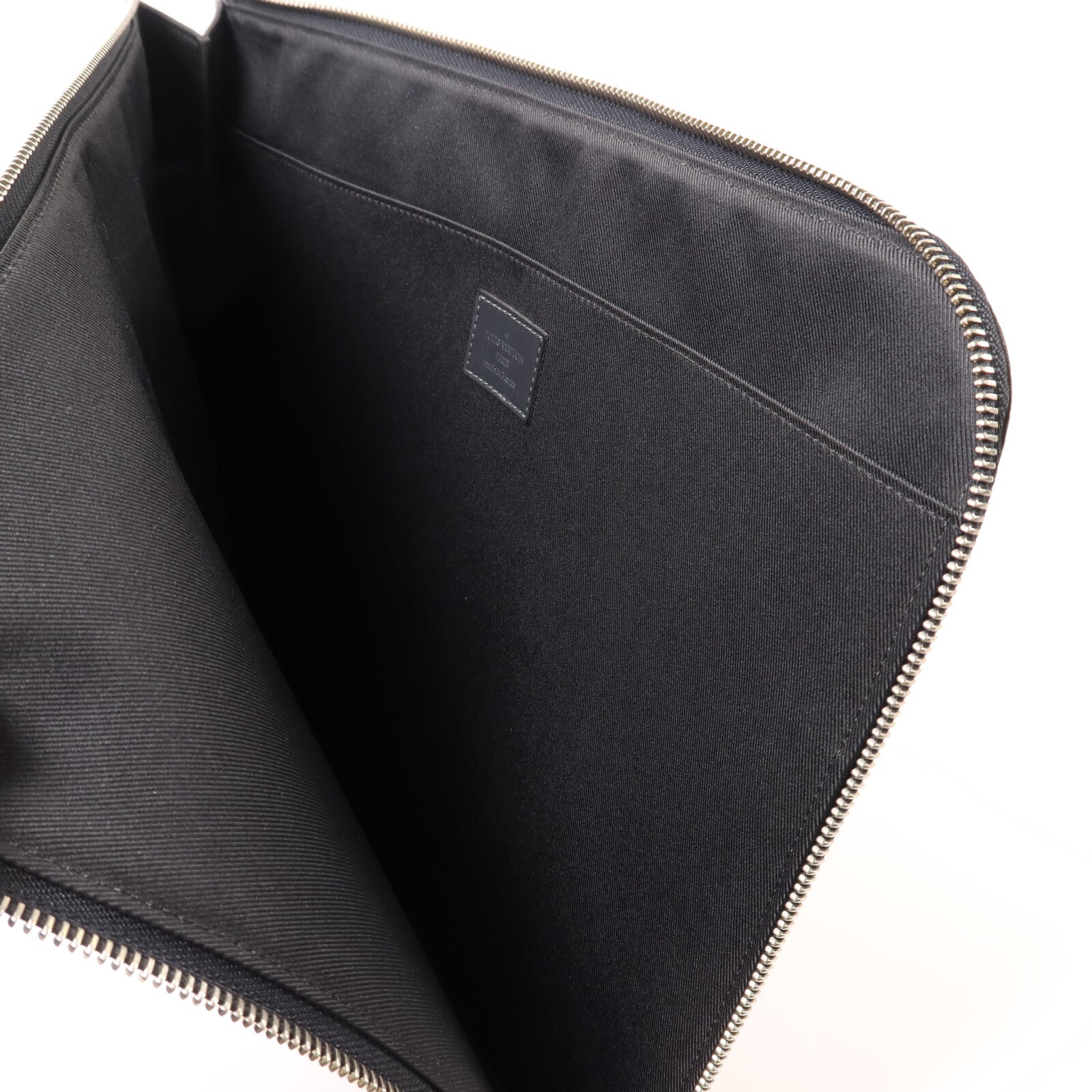 LOUIS VUITTON 【激減優惠】Damier Graphite Cobalt Camouflage Pochette Jour GM銀扣手拿包