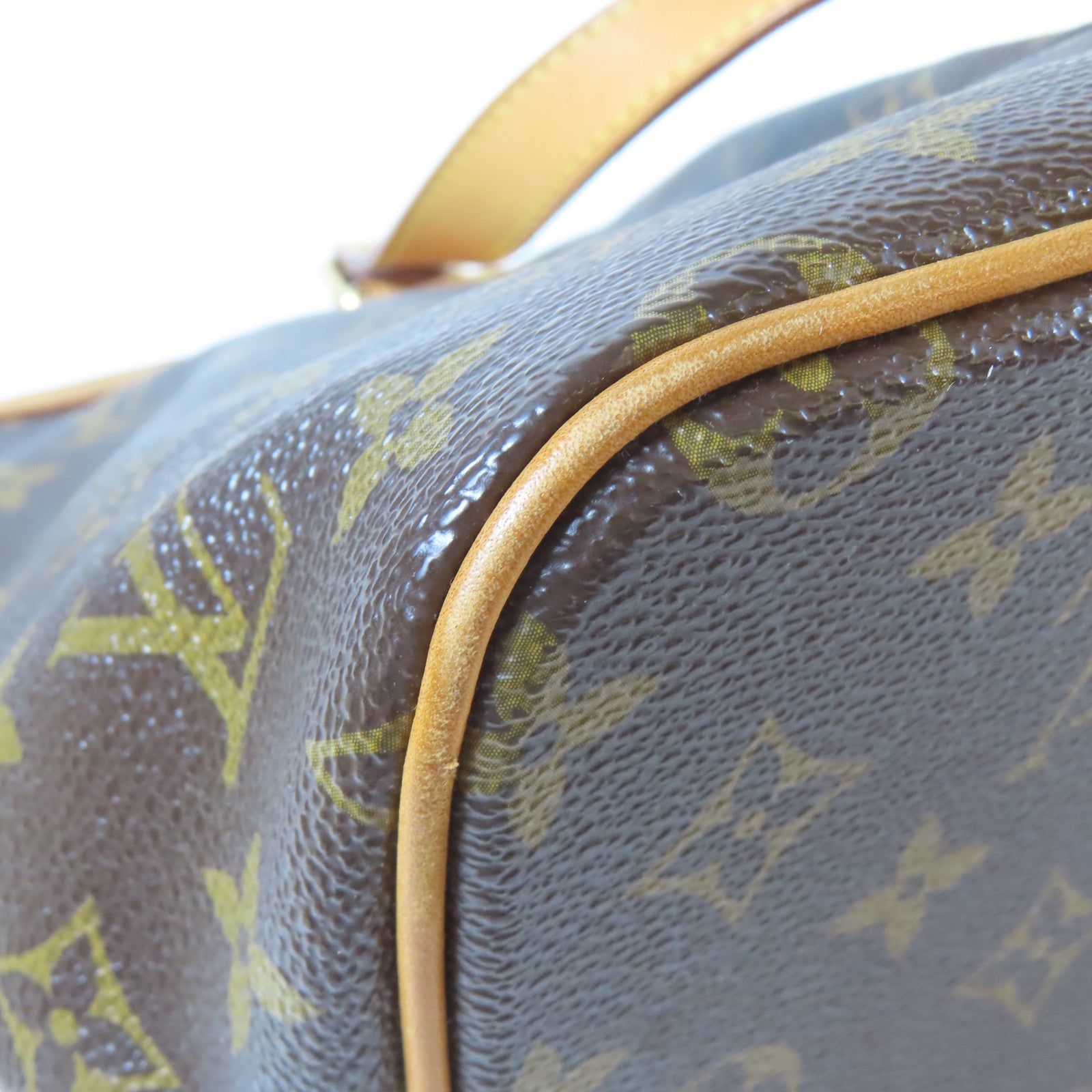 LOUIS VUITTON Monogram Palermo PM金扣手挽肩背兩用袋啡色