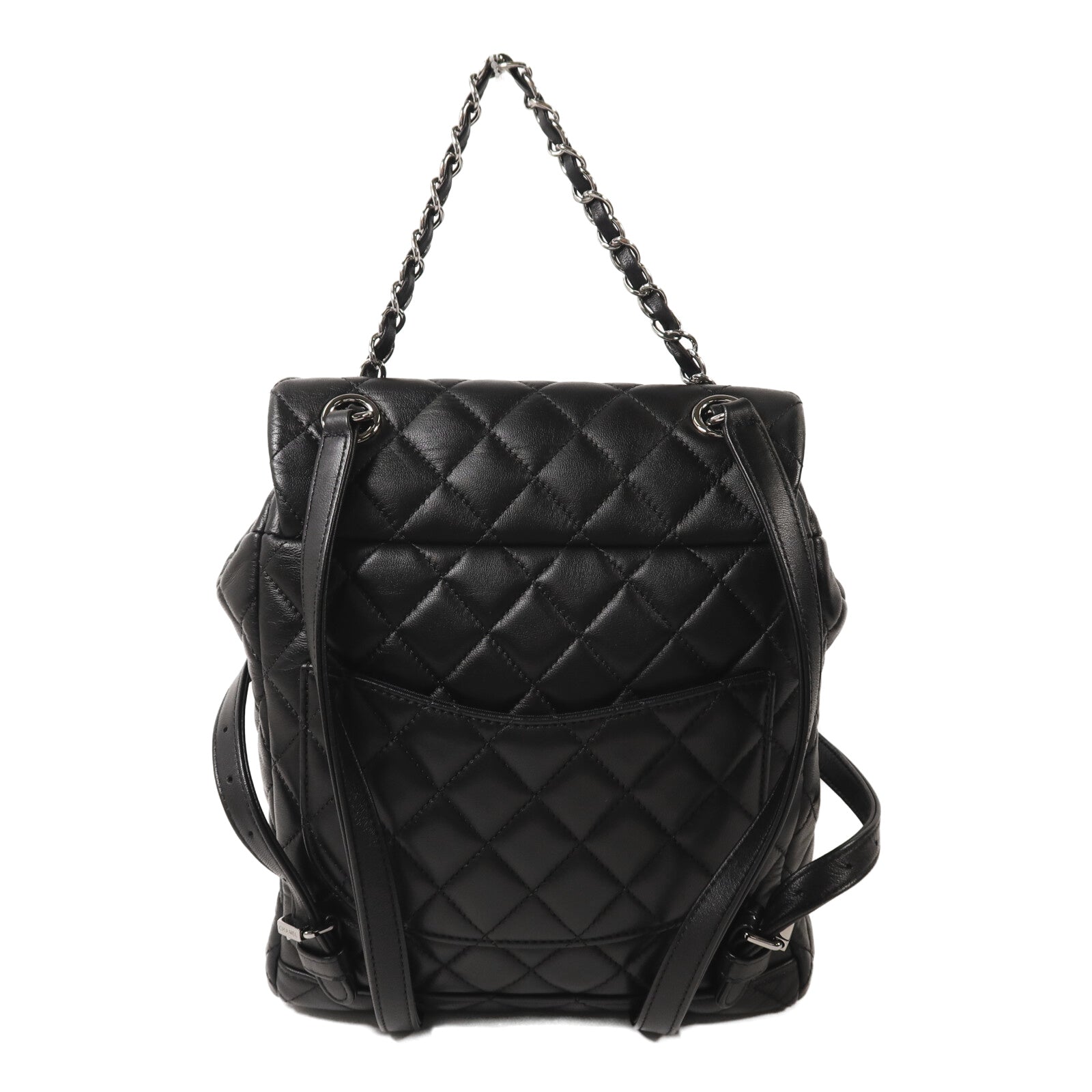 CHANEL 羊皮皮革Urban Spirit Backpack鏈帶背包