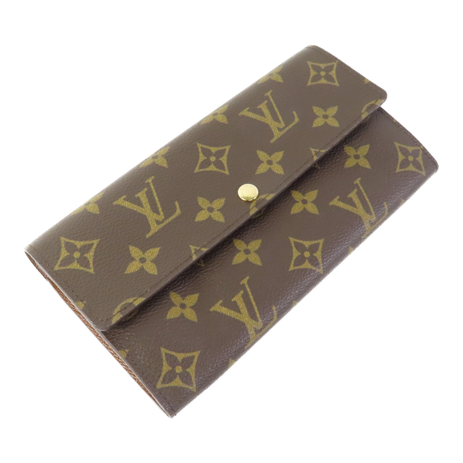 LOUIS VUITTON LV GHW Portefeuille Sarah Long Wallet M61734 Monogram Brown