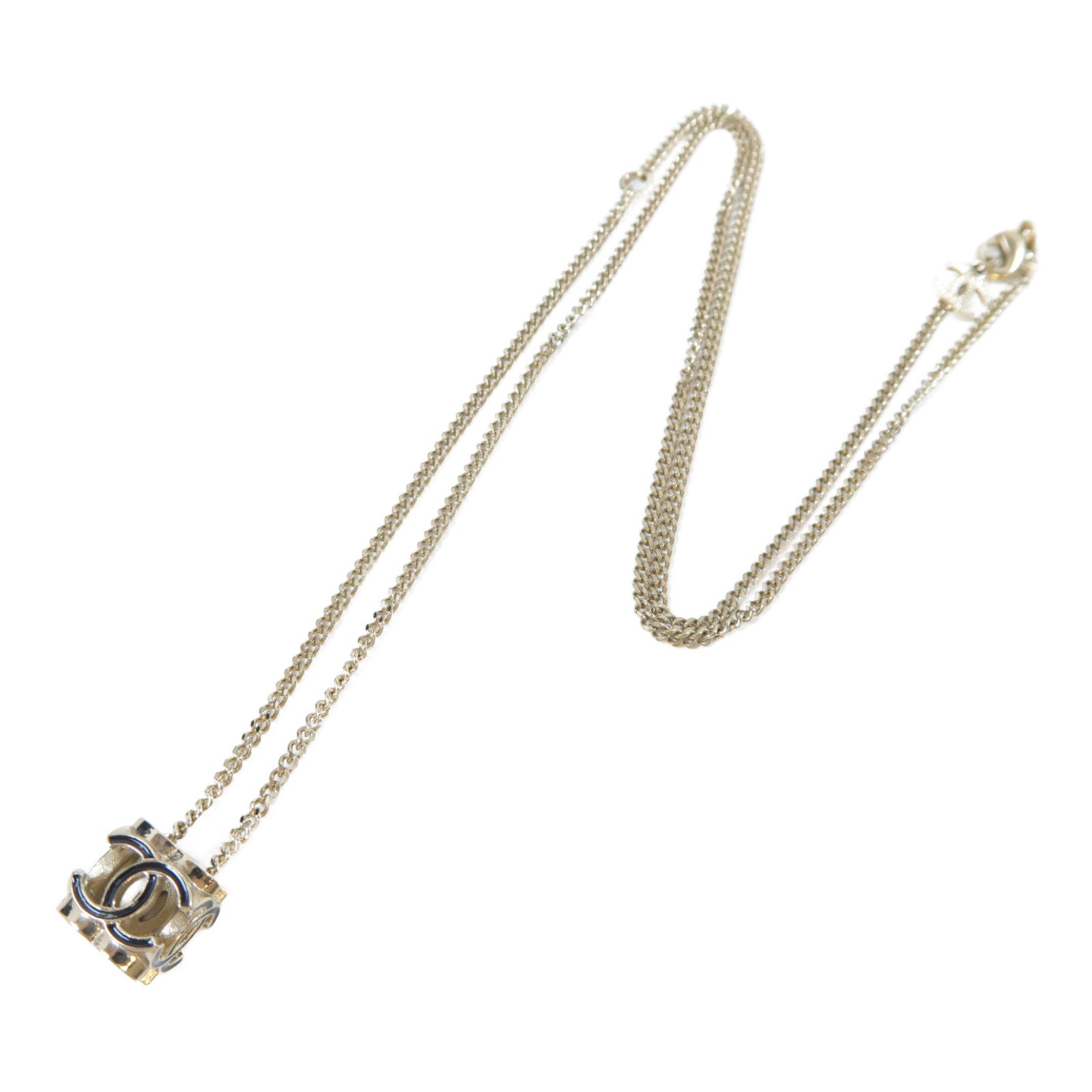 CHANEL 金屬Necklace項鍊金色/黑色