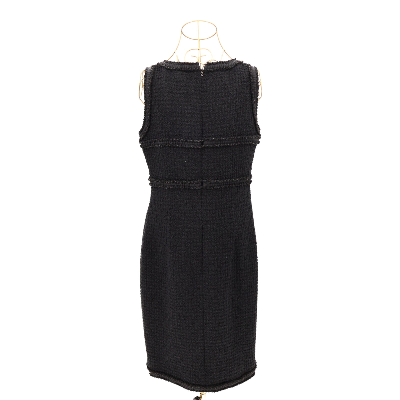 CHANEL Wool/Silk Sleeveless Dress連身裙